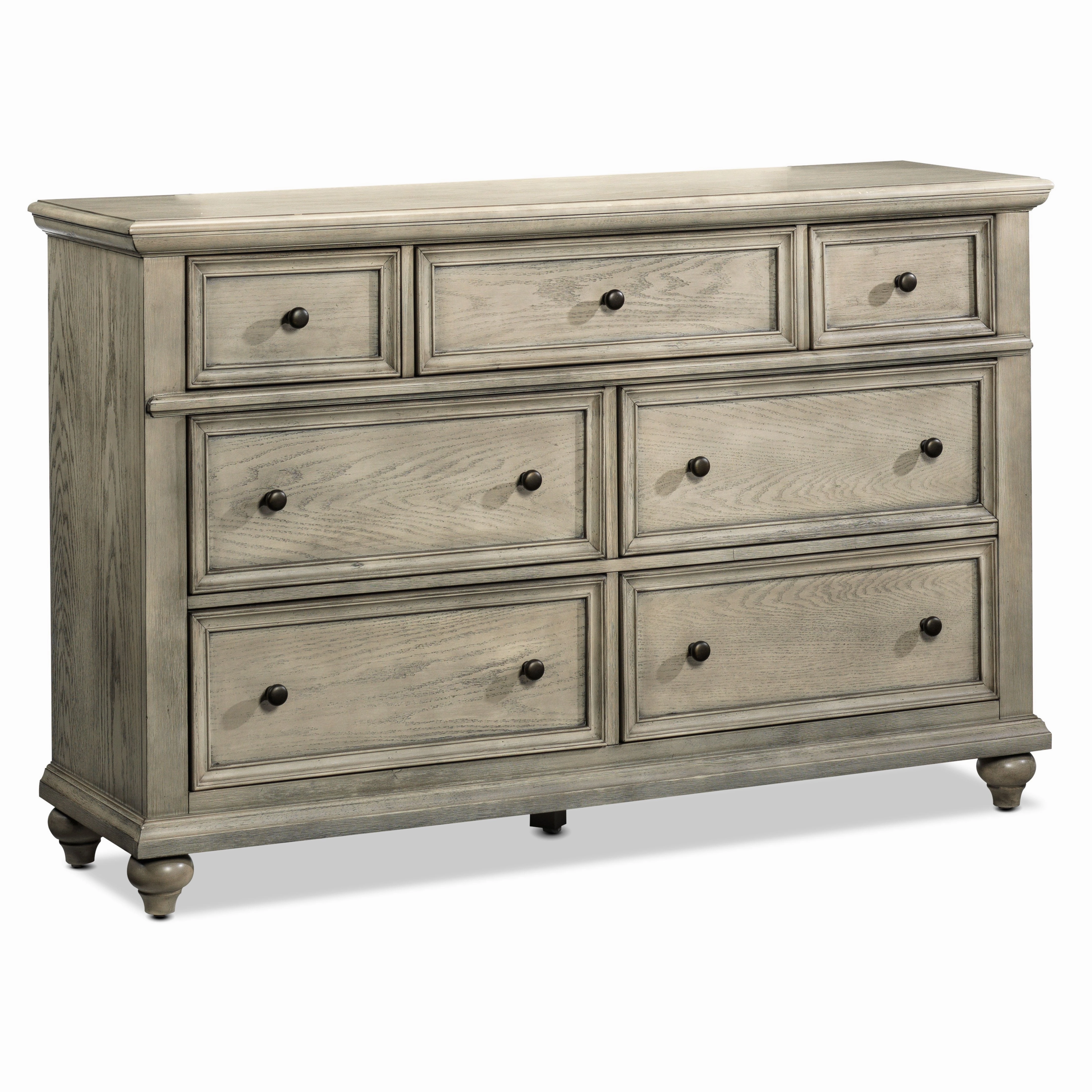 Emma 7-Drawer Dresser - Oak