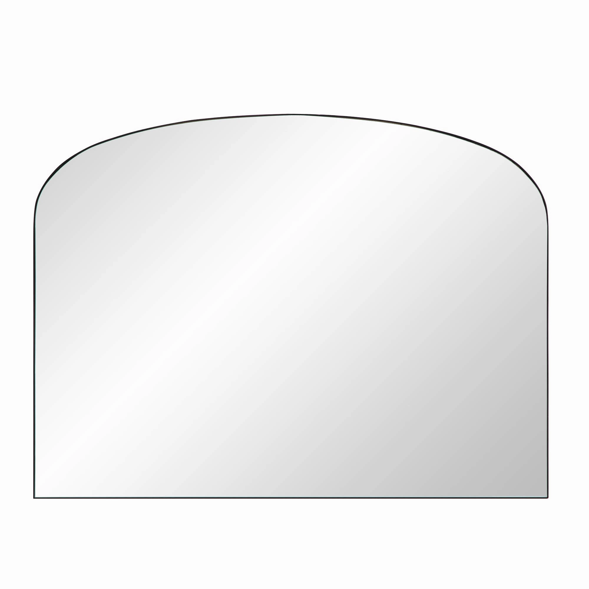 Emmy Black Arch Metal Frame Overmantle Mirror 90 x 120 cm