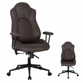 Ergonomic Leathaire Task Chair with Comfortable Padded Seat & Detachable Armrests outdoor dining set, patio table