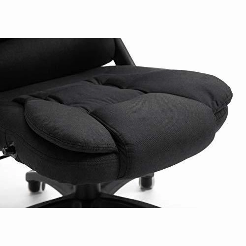 Executive Recline Extra Padded Office Chair Standard, MO17 Black Fabric