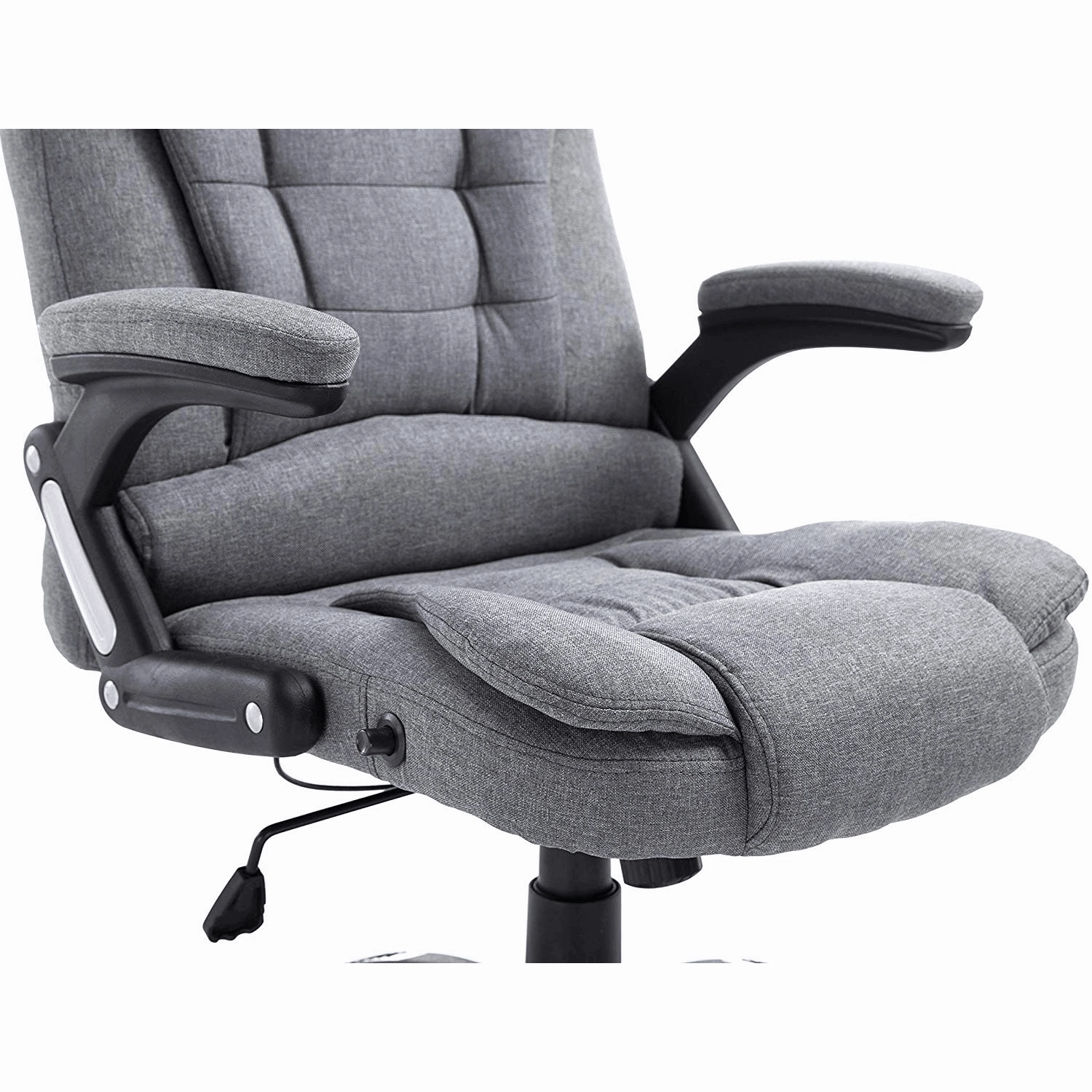 Executive Recline Extra Padded Office Chair Standard, MO17 Grey Fabric