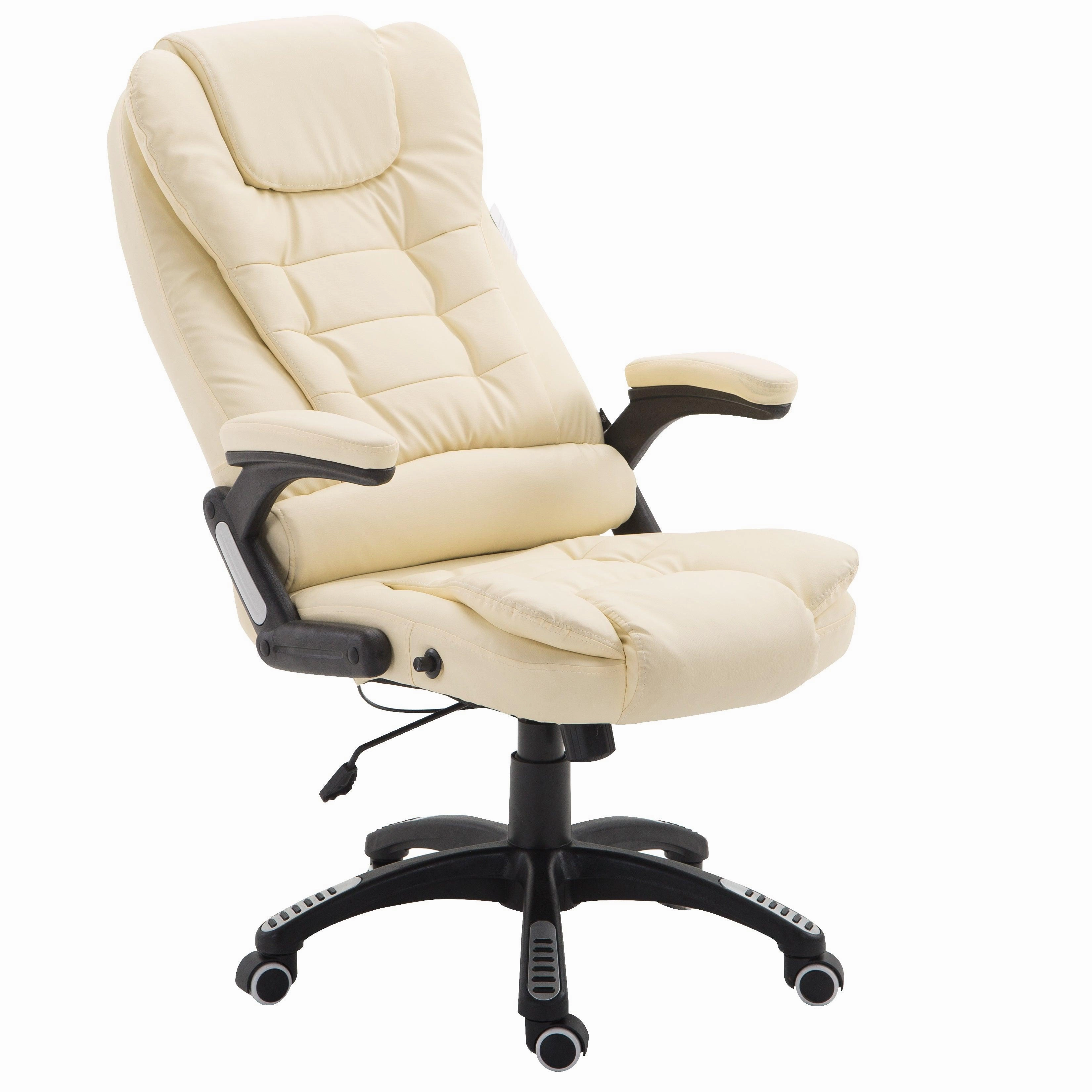 Executive Recline High Back Extra Padded Office Chair, MO17 Cream