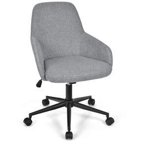 Fabric Office Chair, Upholstered Linen Leisure Chair outdoor dining set, patio table
