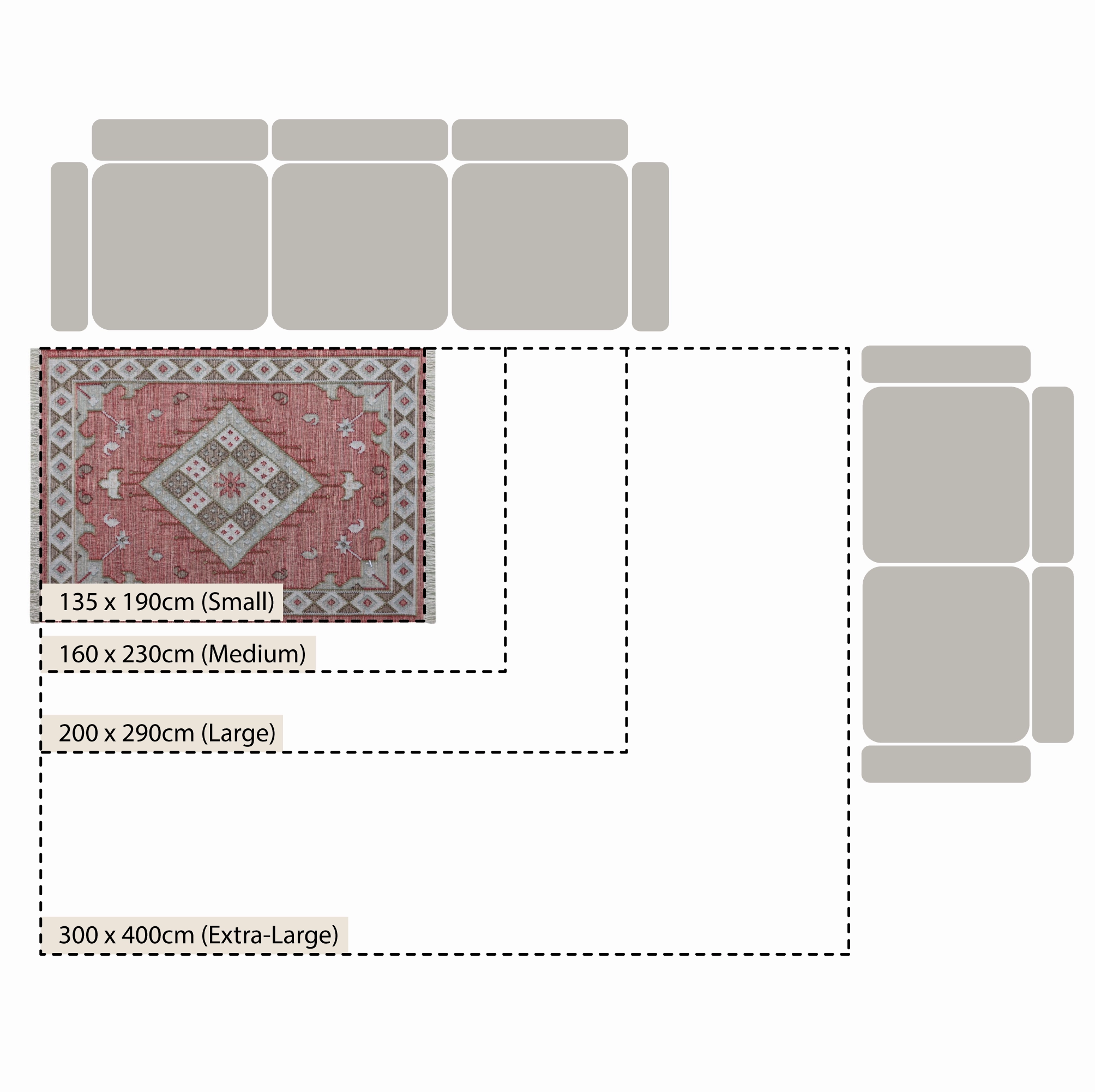 Farah Kilim Traditional Handwoven Wool & Jute Deep Red Rug