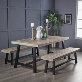 Farmhouse 4 Seater Picnic Dining Set - NH022403 kitchen accessories, table linens