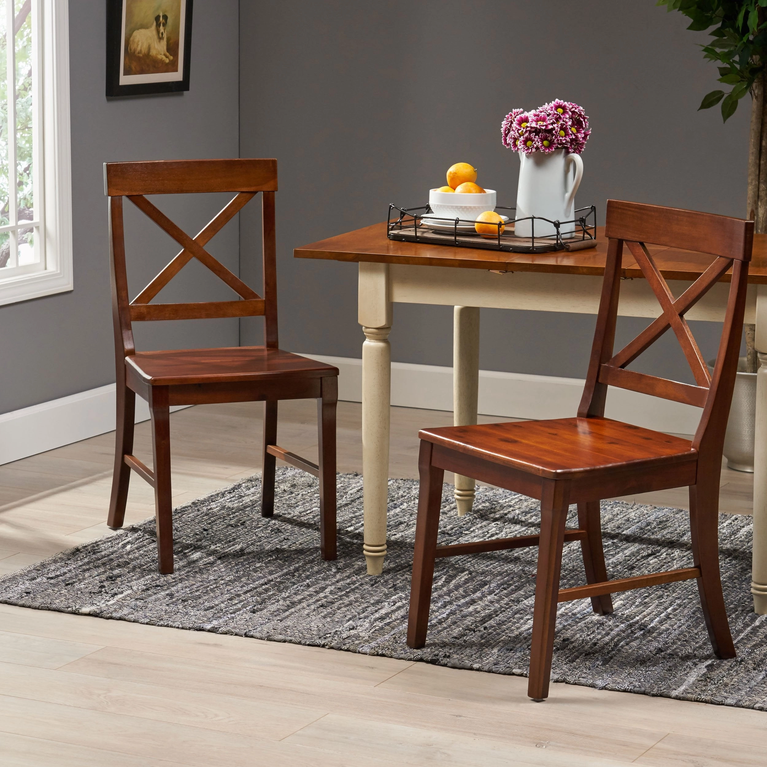 Farmhouse Acacia Wood Dining Chair (Set of 2) - NH674013 kitchen accessories, table linens