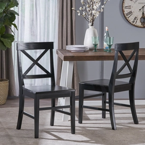 Farmhouse  Acacia Wood Dining Chairs (Set of 2) - NH058303 kitchen accessories, table linens