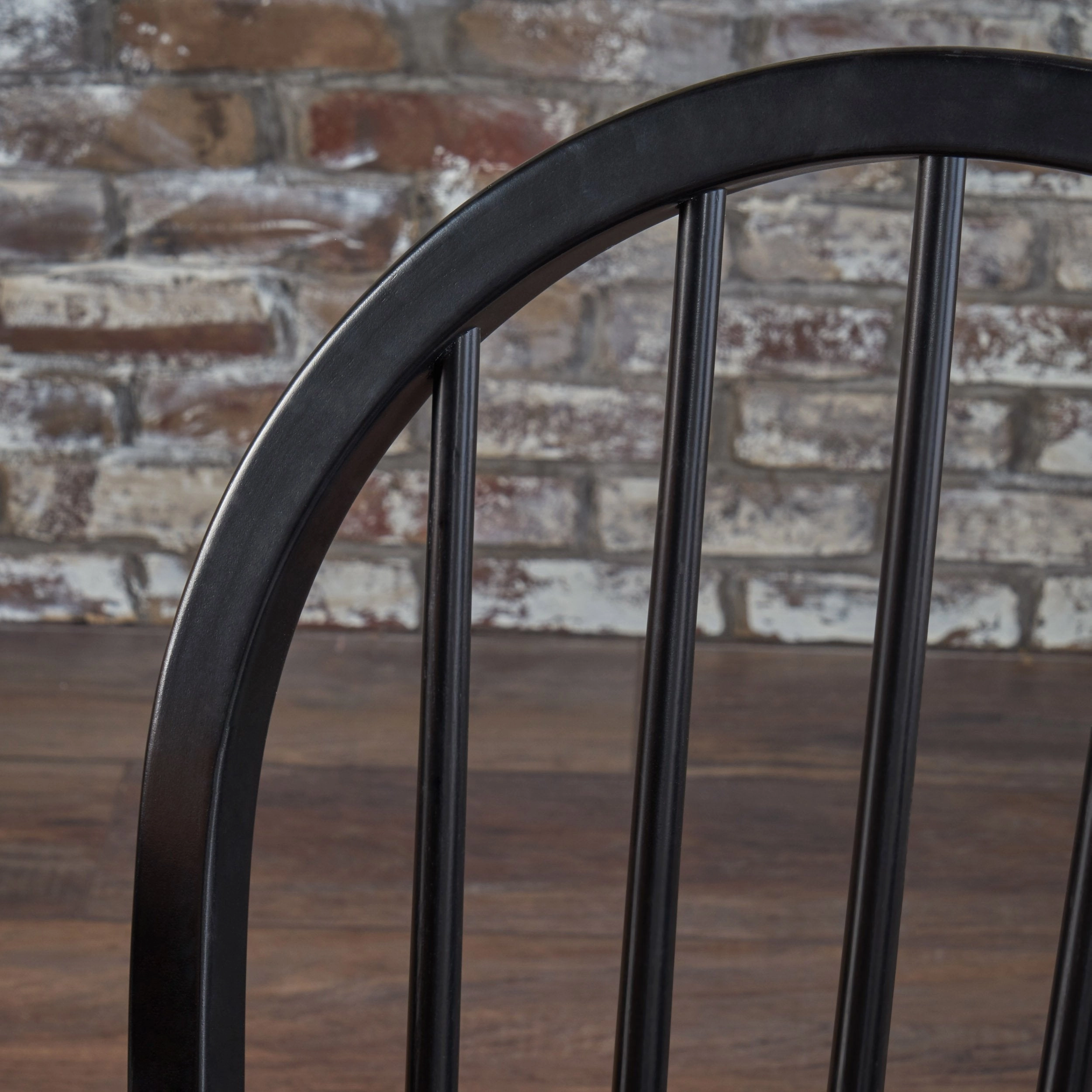 Farmhouse Cottage High Back Spindled Rubberwood Dining Chairs (Set of 2) - NH042203