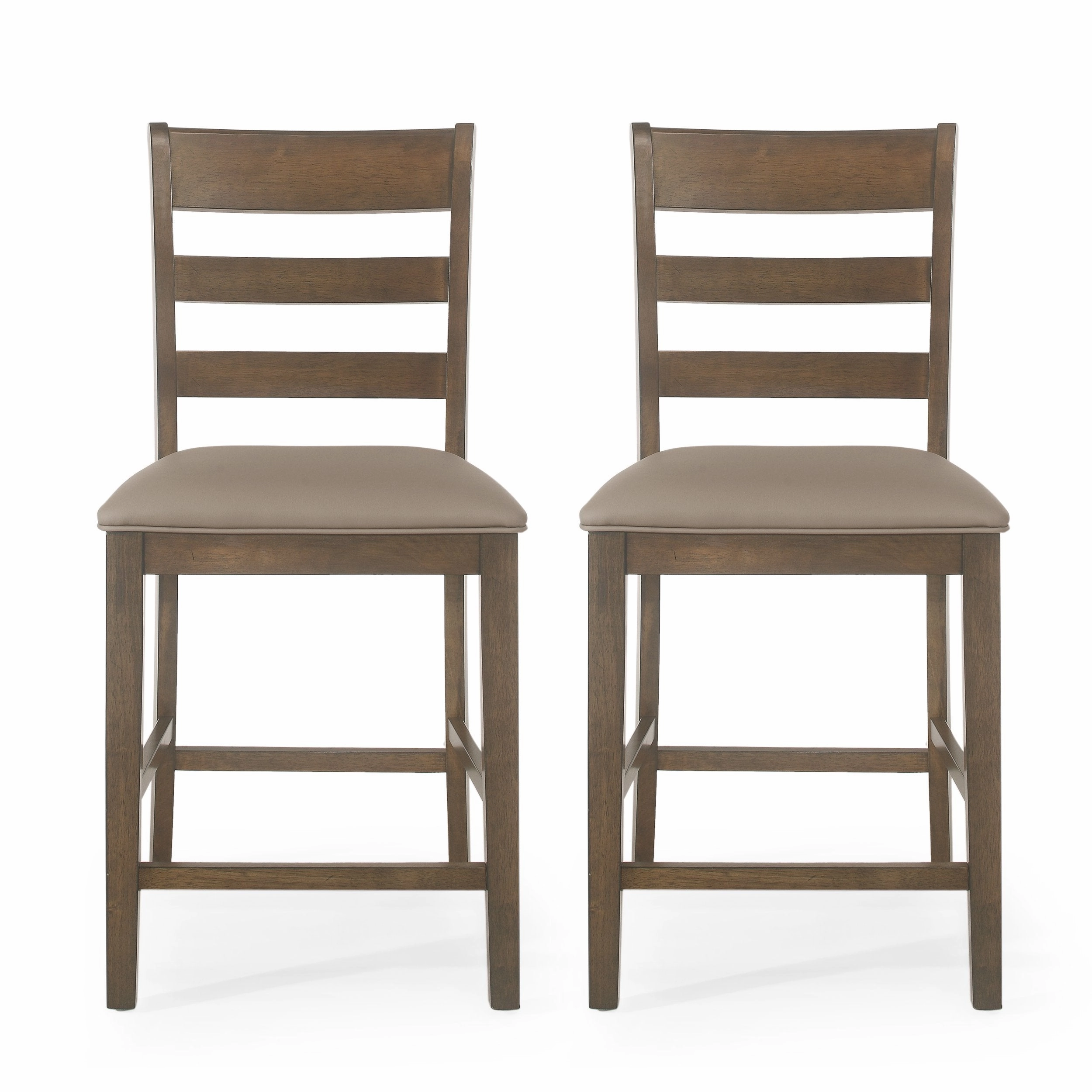 Farmhouse Upholstered Wood Counter Stools, Set of 2 - NH996413 kitchen accessories, table linens