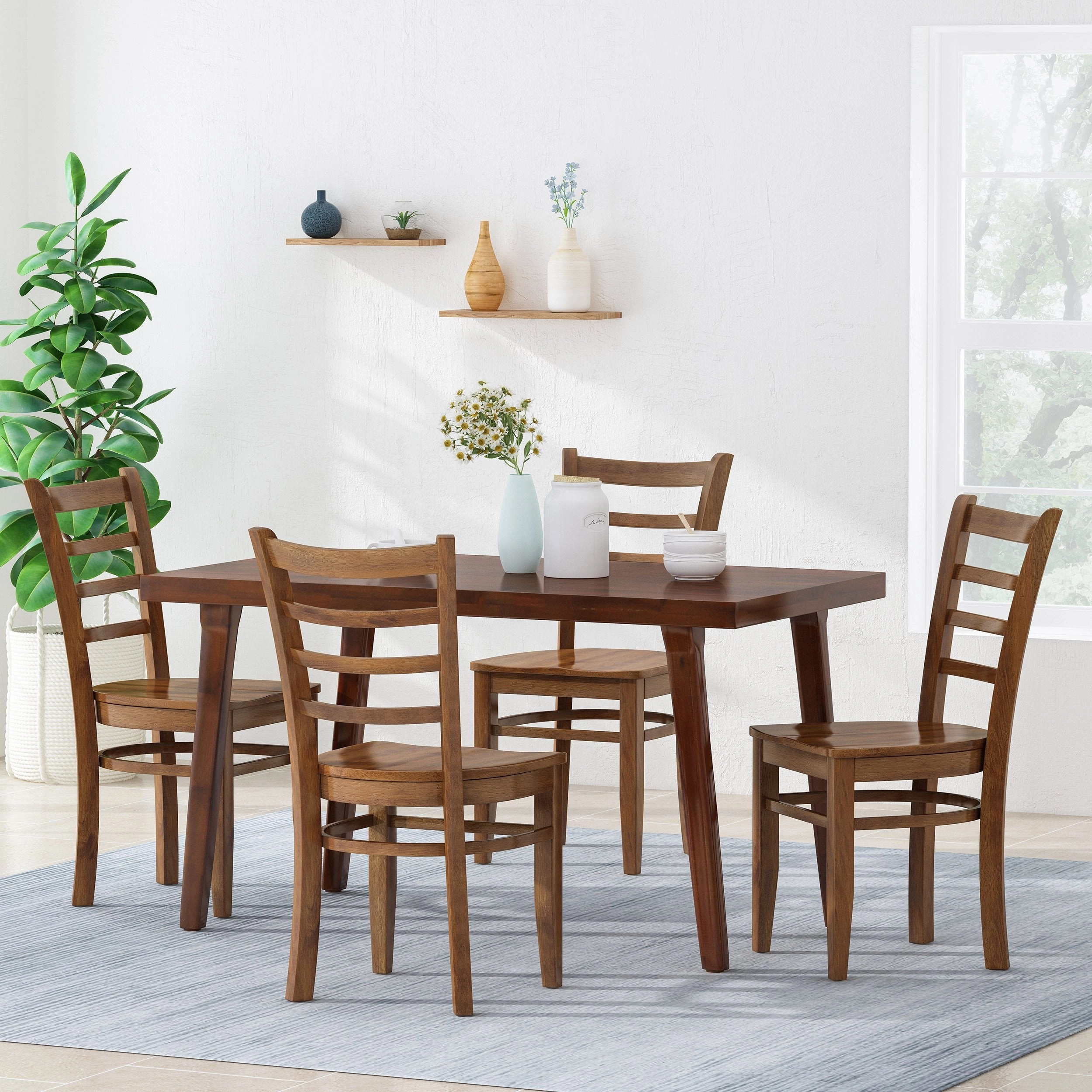 Farmhouse Wooden Dining Chairs (Set of 4) - NH786313