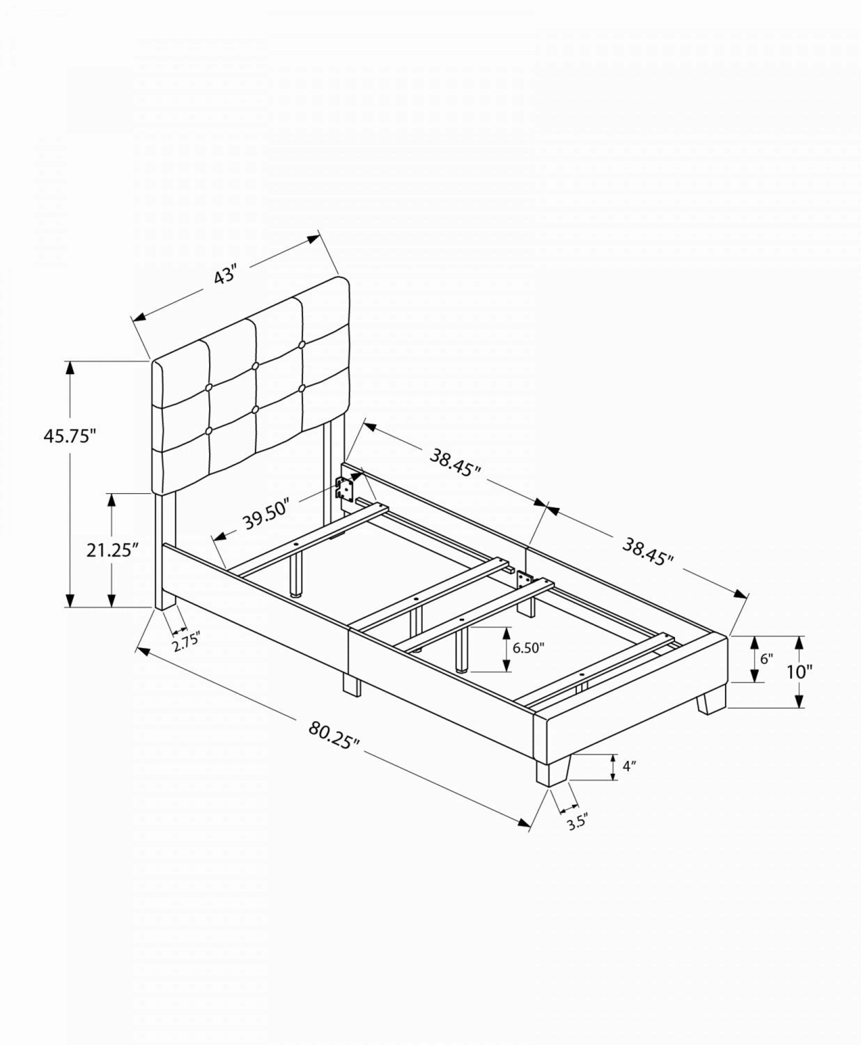 Felicity Twin Bed - Pink