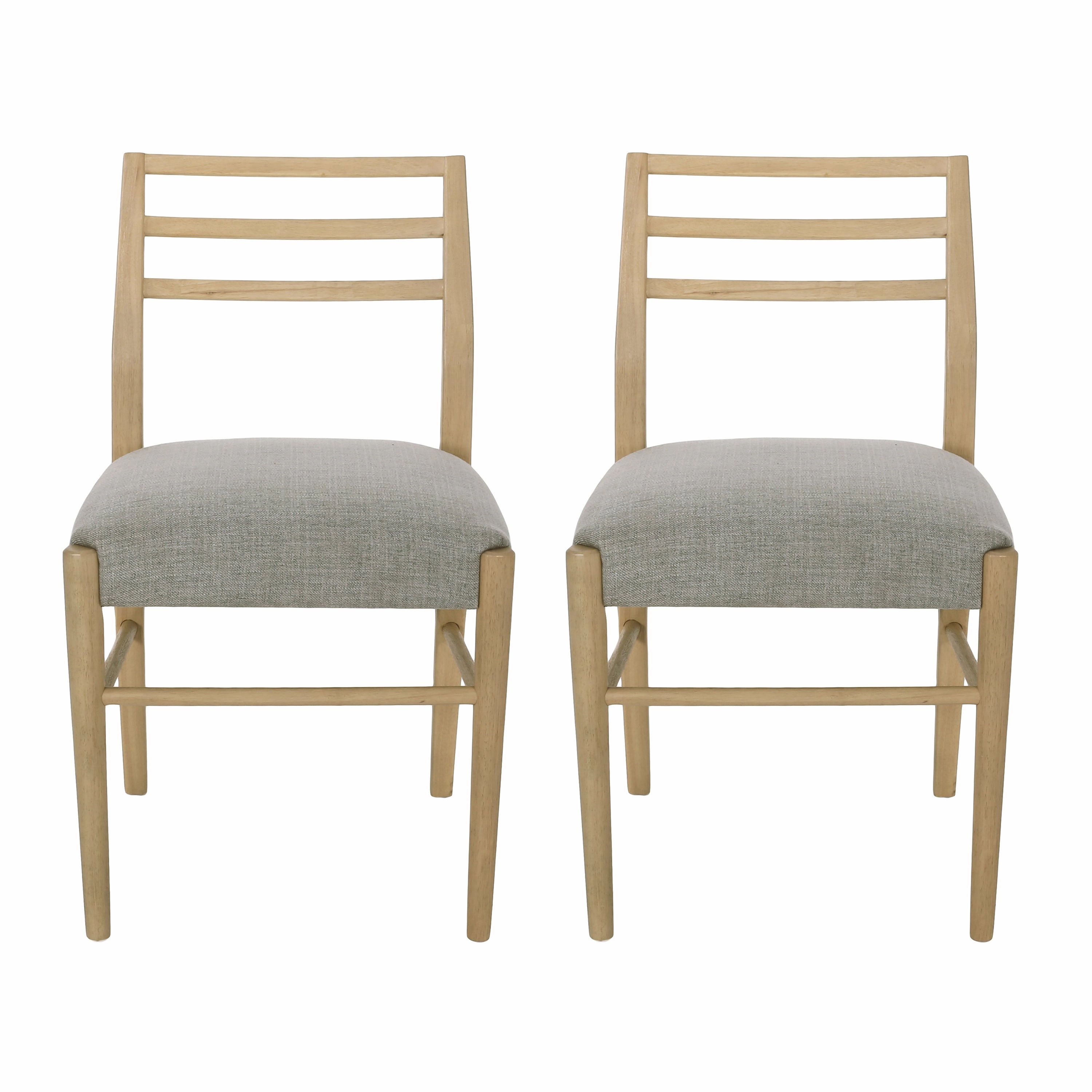 Felly Farmhouse Fabric Upholstered Wood Dining Chairs, Set of 2 kitchen accessories, table linens