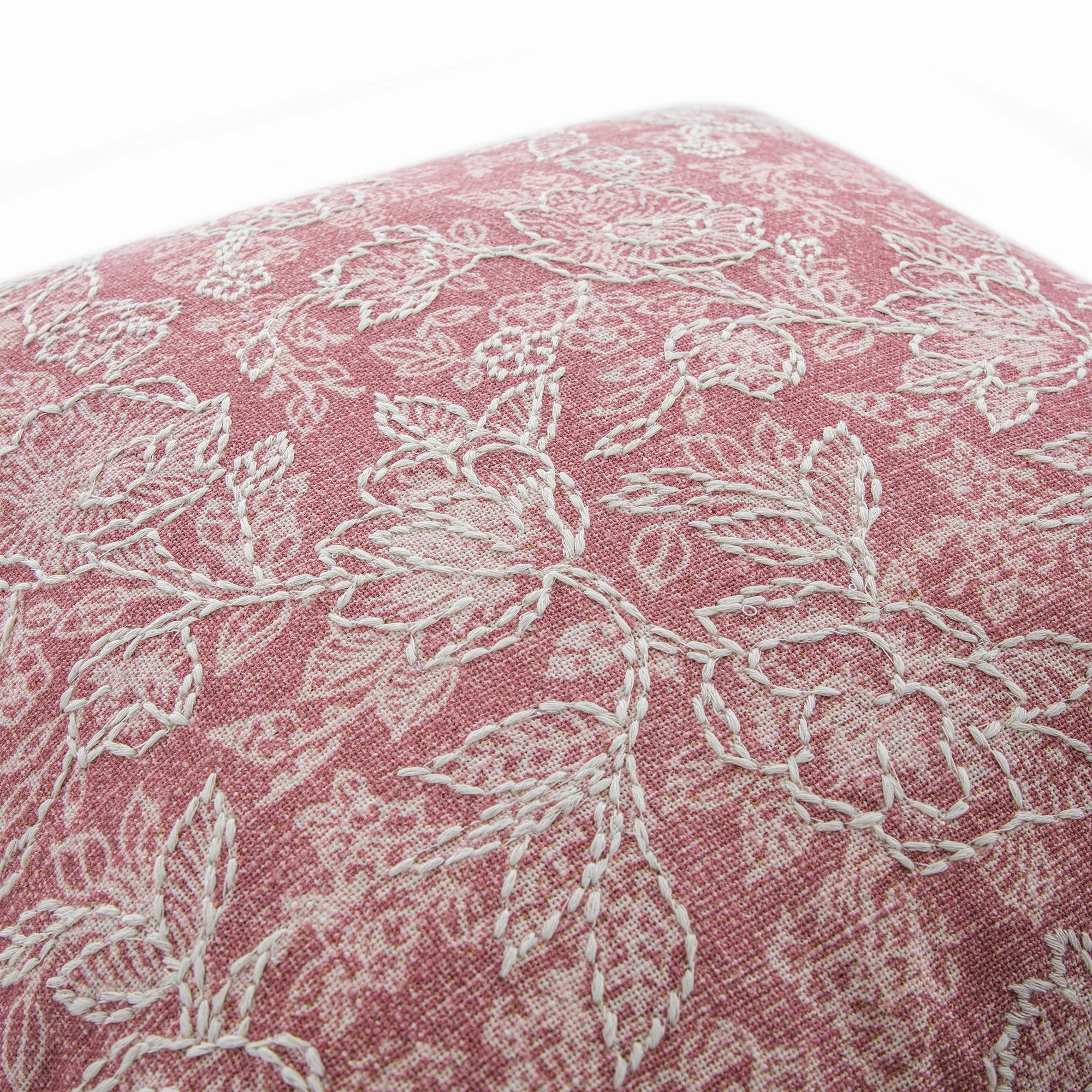 Florence Blossom Printed & Embroidered Cushion