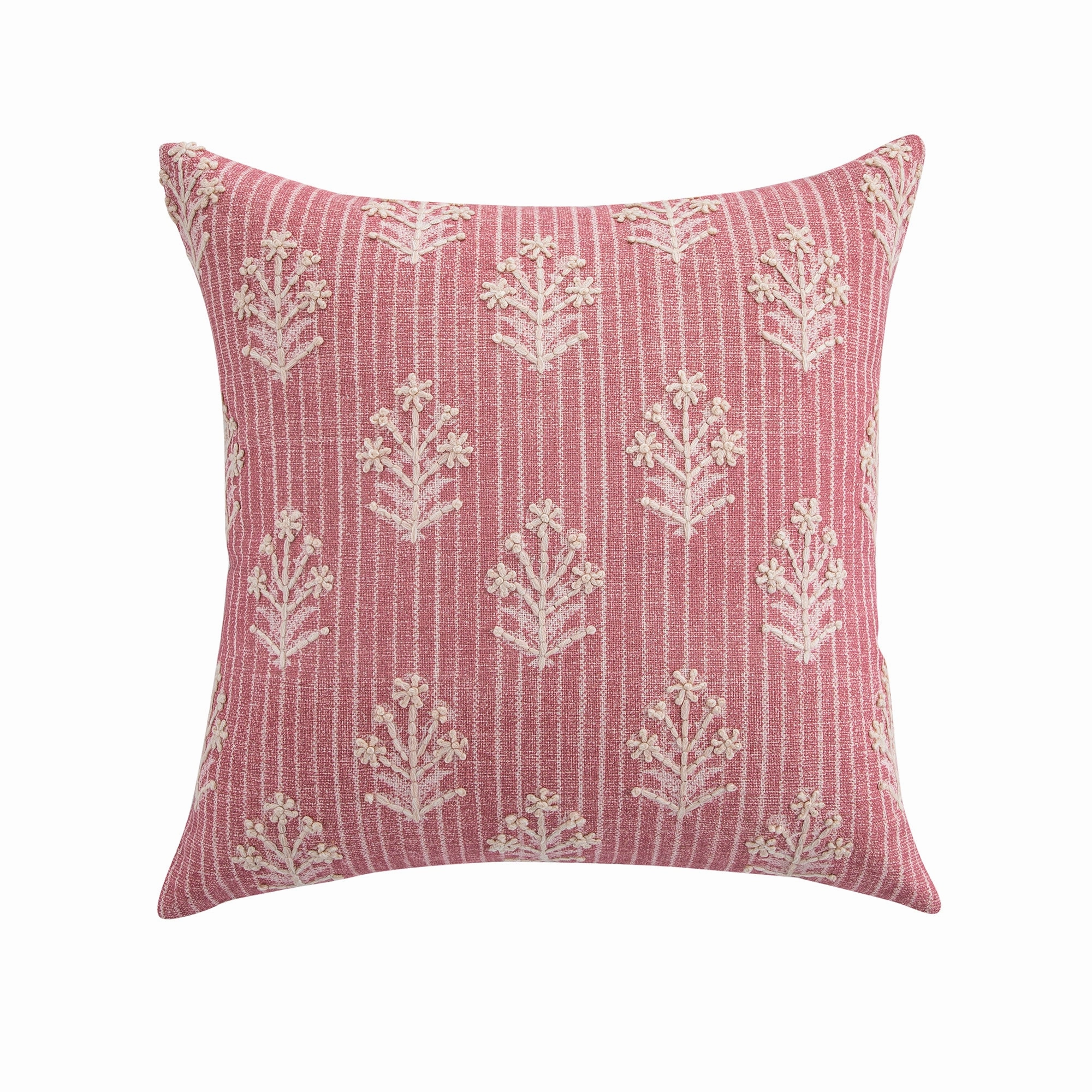 Florence Posies Printed & Embroidered Cushion