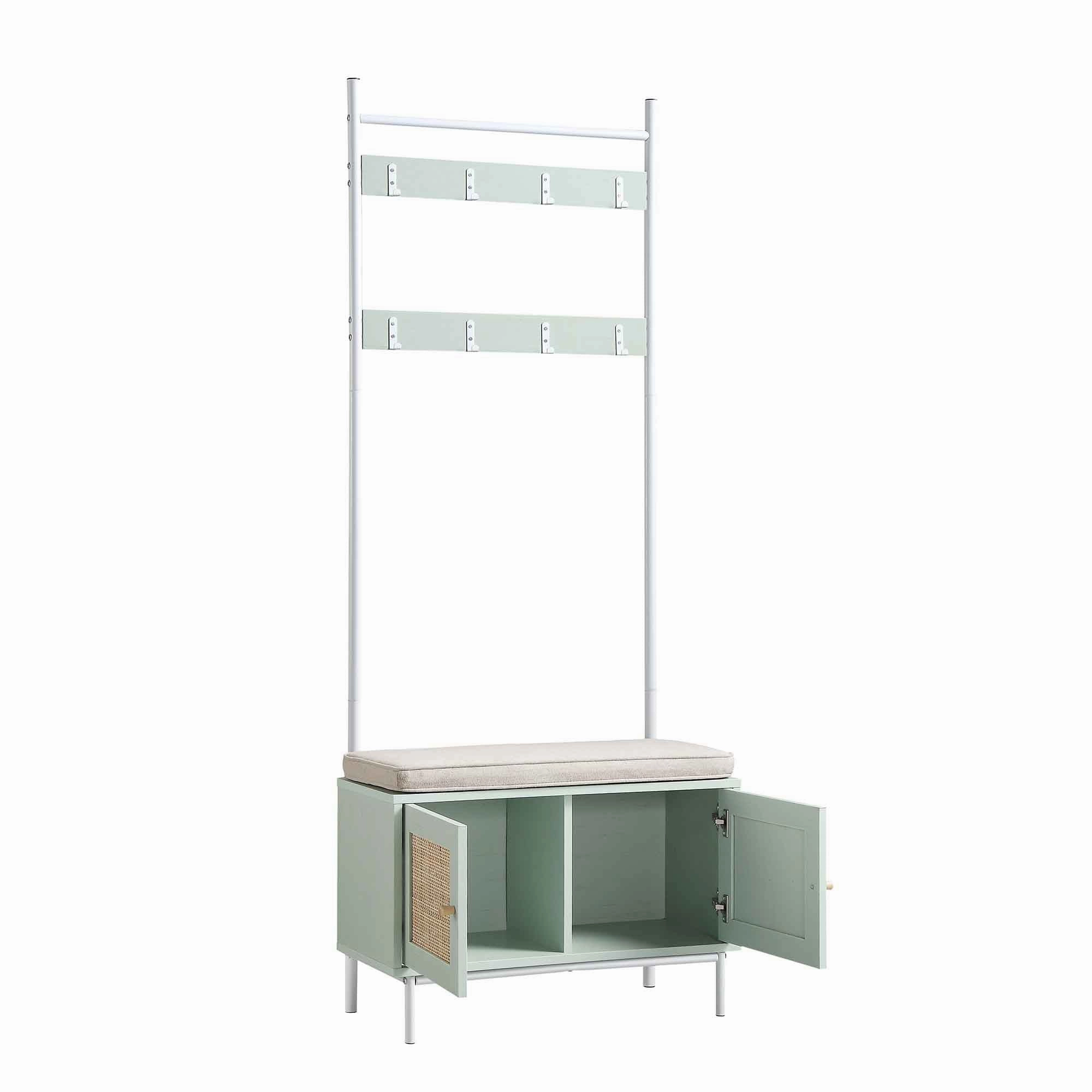 Frances Woven Hallway Unit with Cushion, Mint
