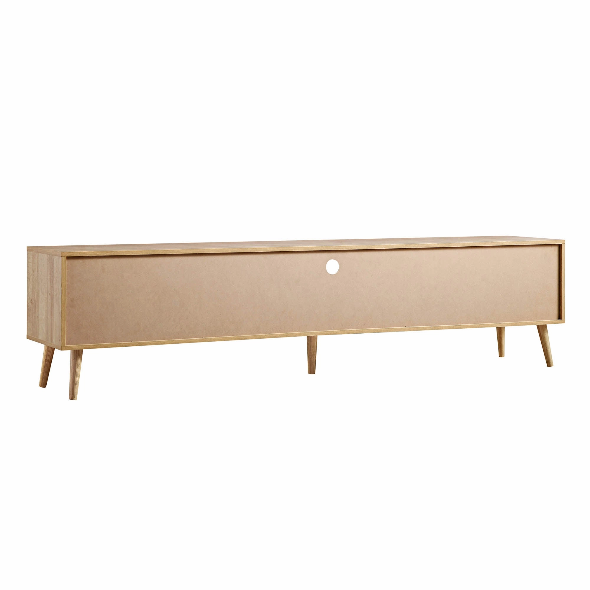 Frances Woven Rattan 200cm Wide TV Unit, Natural