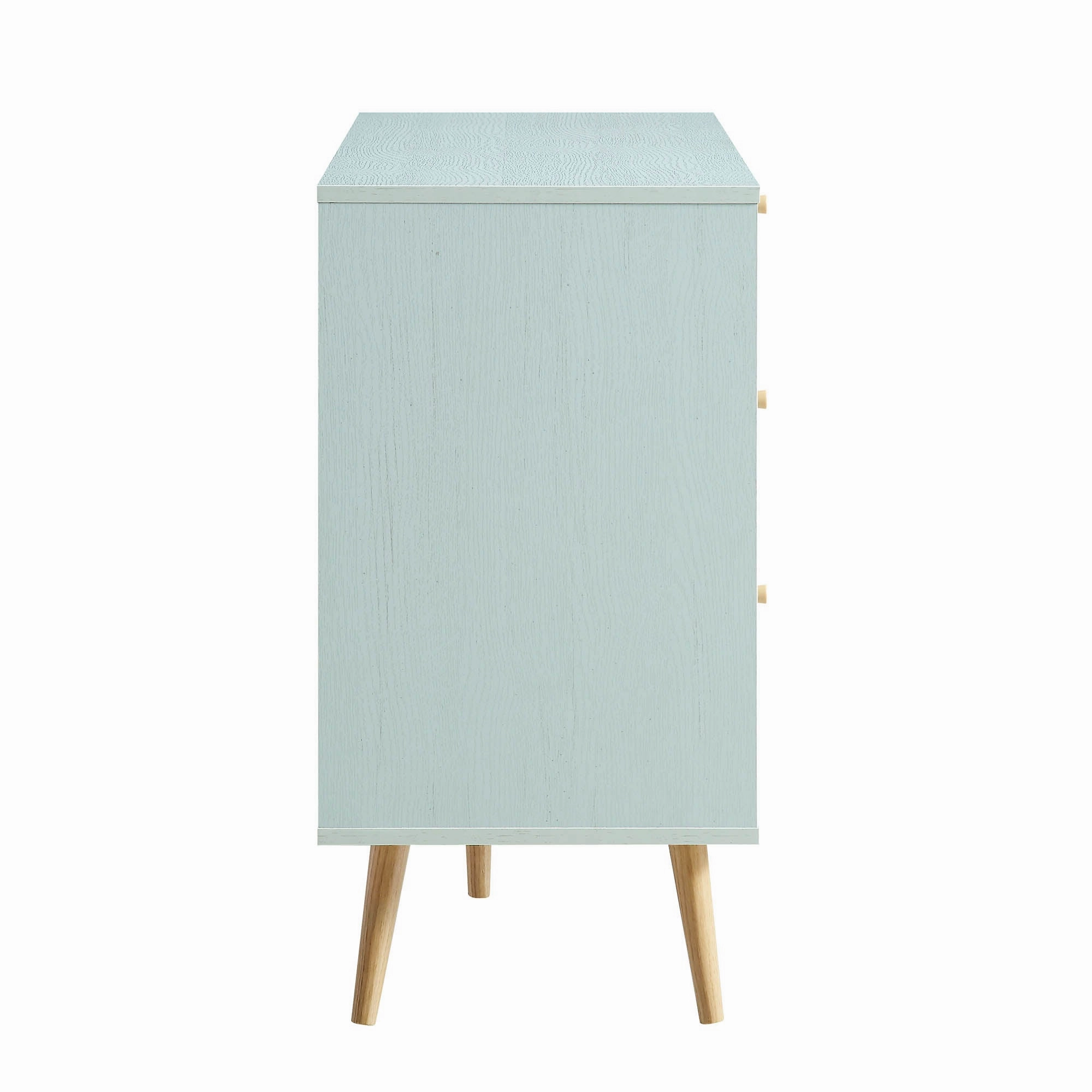 Frances Woven Rattan Chest of 6 Drawers, Mint