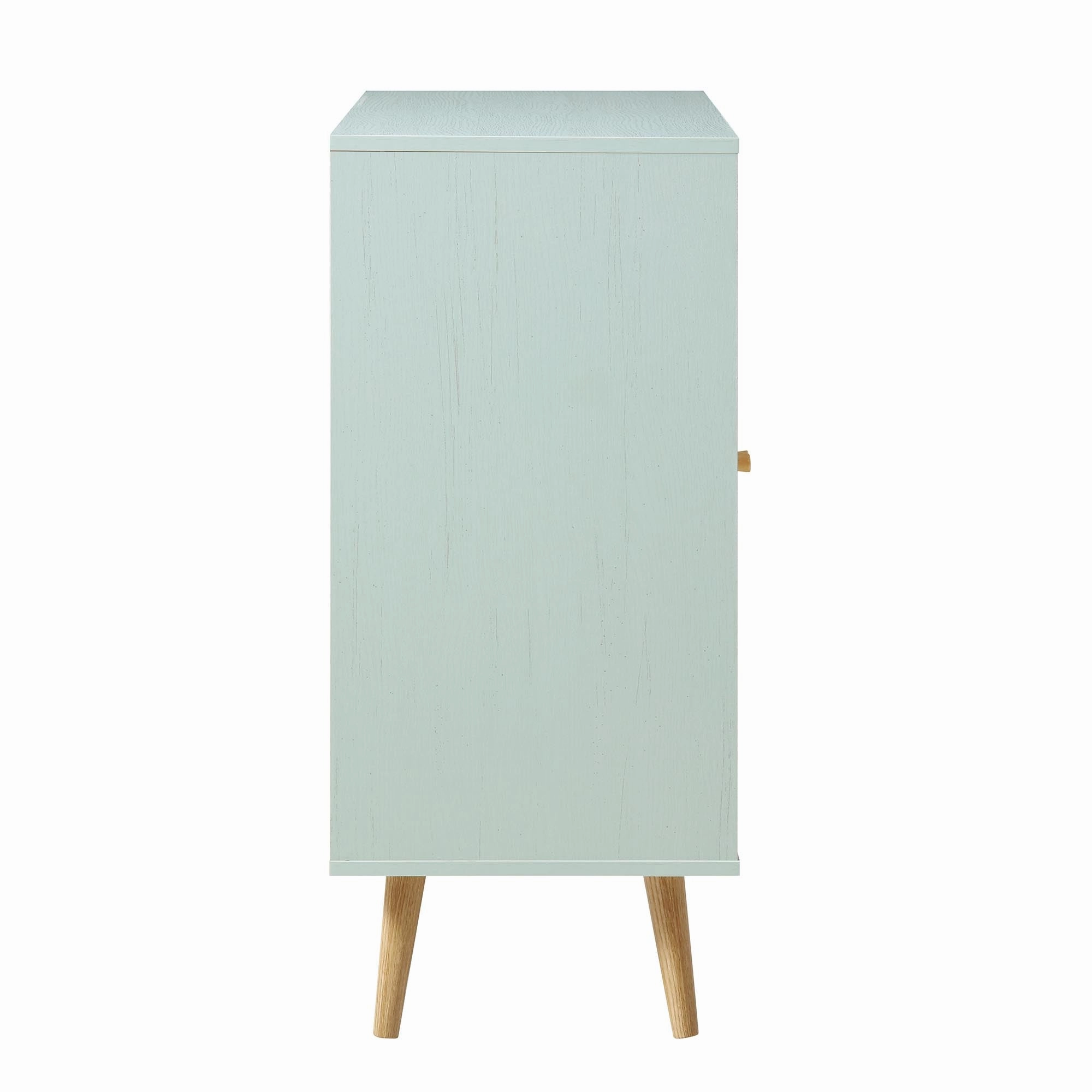Frances Woven Rattan Drinks Cabinet, Mint