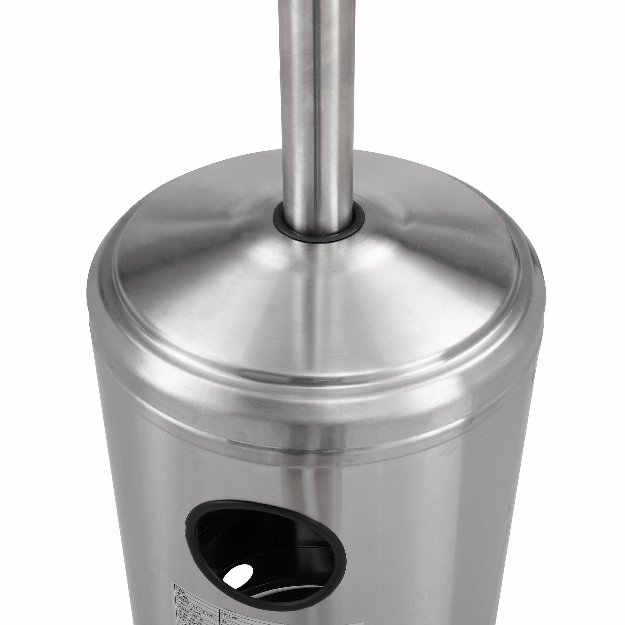 Freestanding Patio Heater Silver Stainless Steel Finish 44,000 BTU 13KW