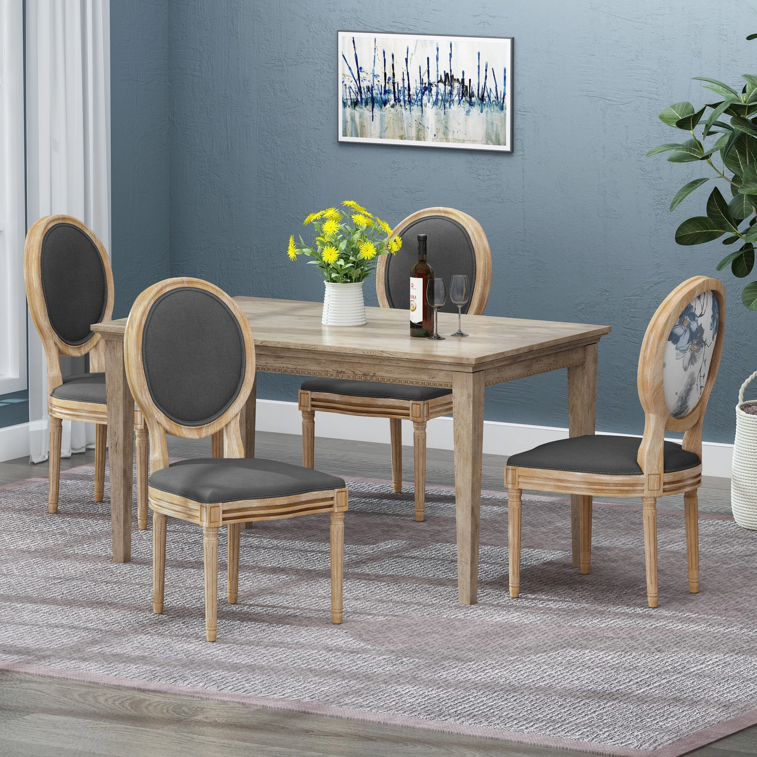 French Country Dining Chairs (Set of 4) - NH008213