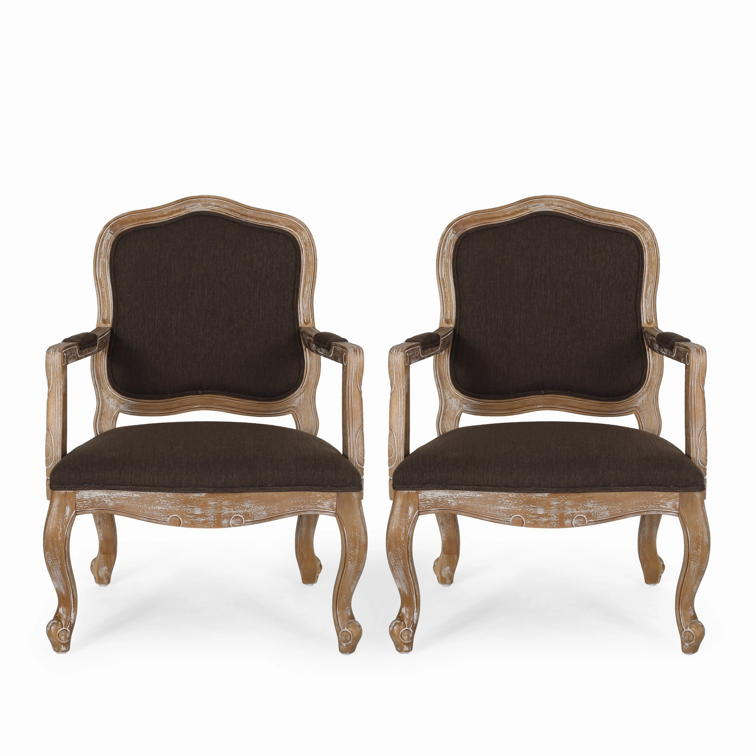 French Country Wood Upholstered Dining Armchair - NH581513 kitchen accessories, table linens