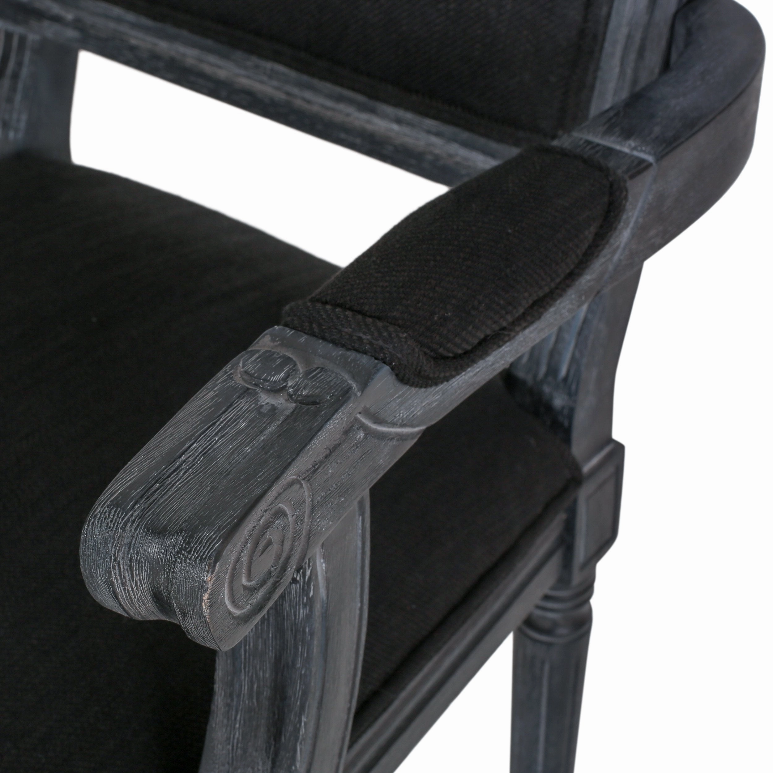 French Country Wood Upholstered Dining Chair - NH511513