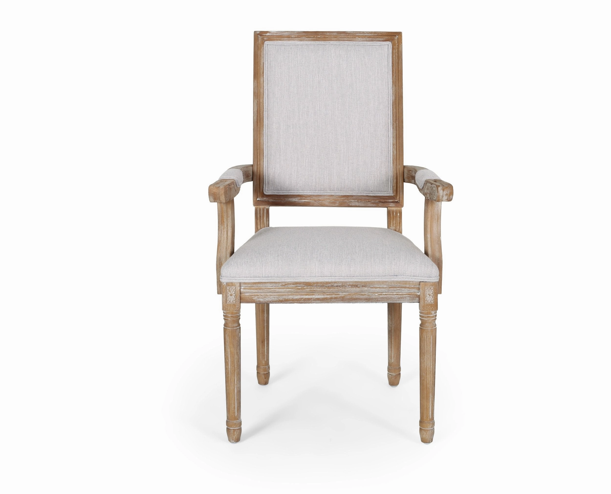 French Country Wood Upholstered Dining Chair - NH511513