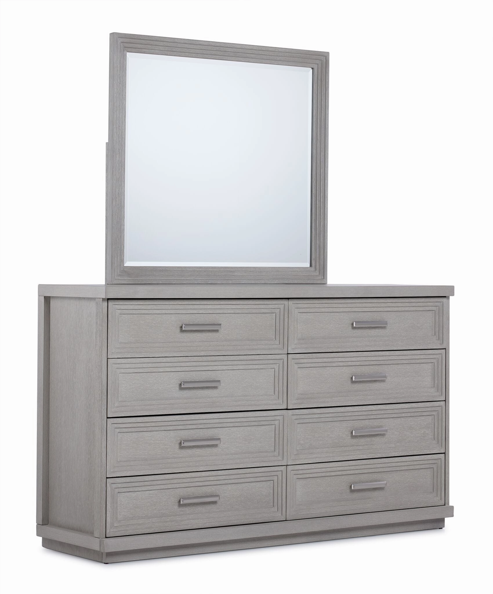Fresh Perspective Cascade 6-Piece King Storage Bench Bedroom Package - Dovetail Grey