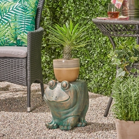 Frog Garden Stool - NH704703 outdoor party decor, BBQ set