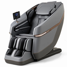 Full Body Zero Gravity Massage Chair, SL Track Massage Recliner w/Airbags small end table, round end table