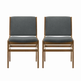 Galtin Contemporary Fabric Upholstered Wood Dining Chairs, Set of 2 kitchen accessories, table linens