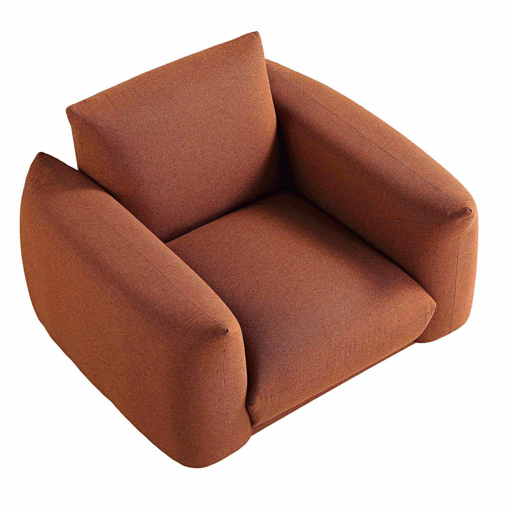 Gianni Armchair, Terracotta Fabric