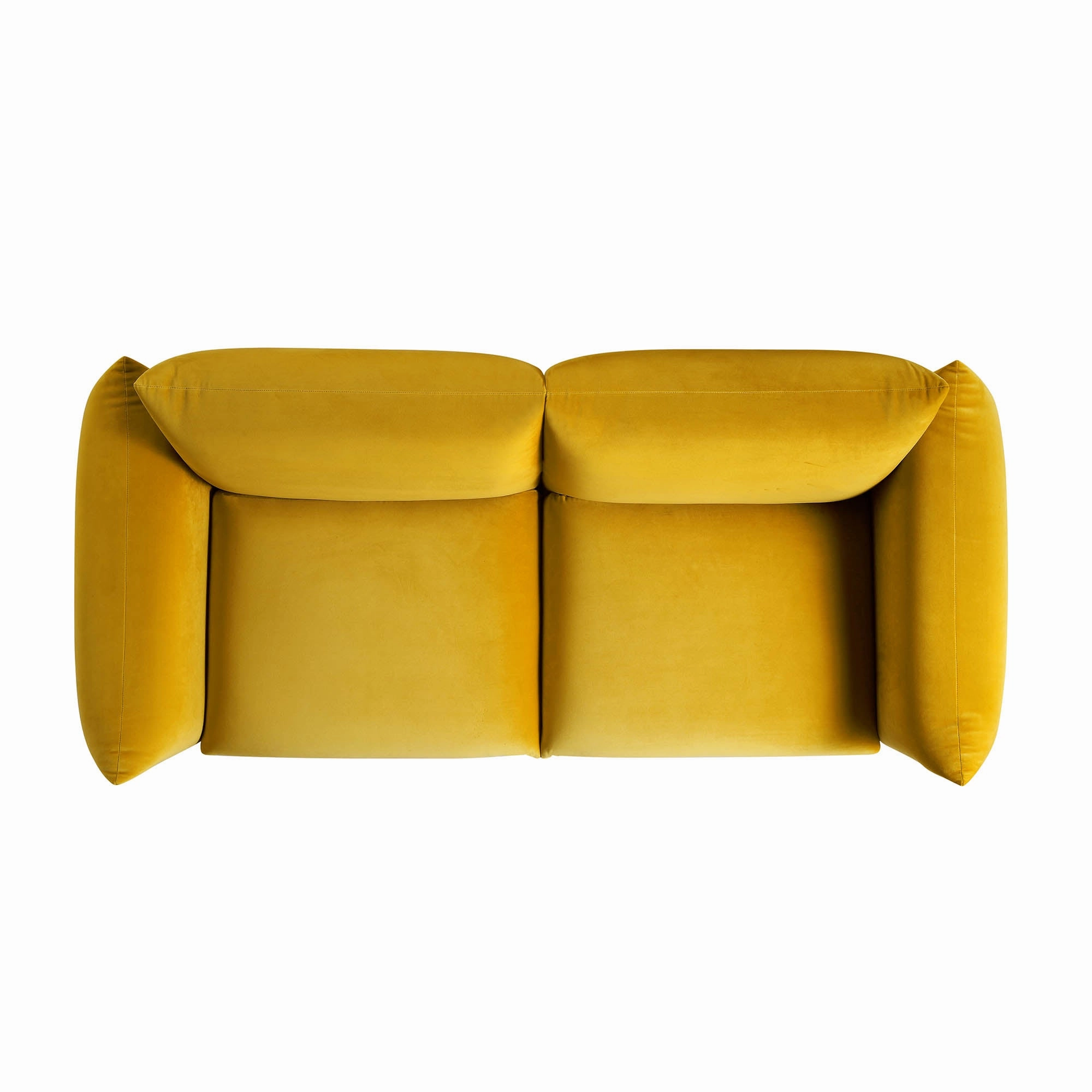 Gianni Three Seater Sofa, Goldenrod Velvet
