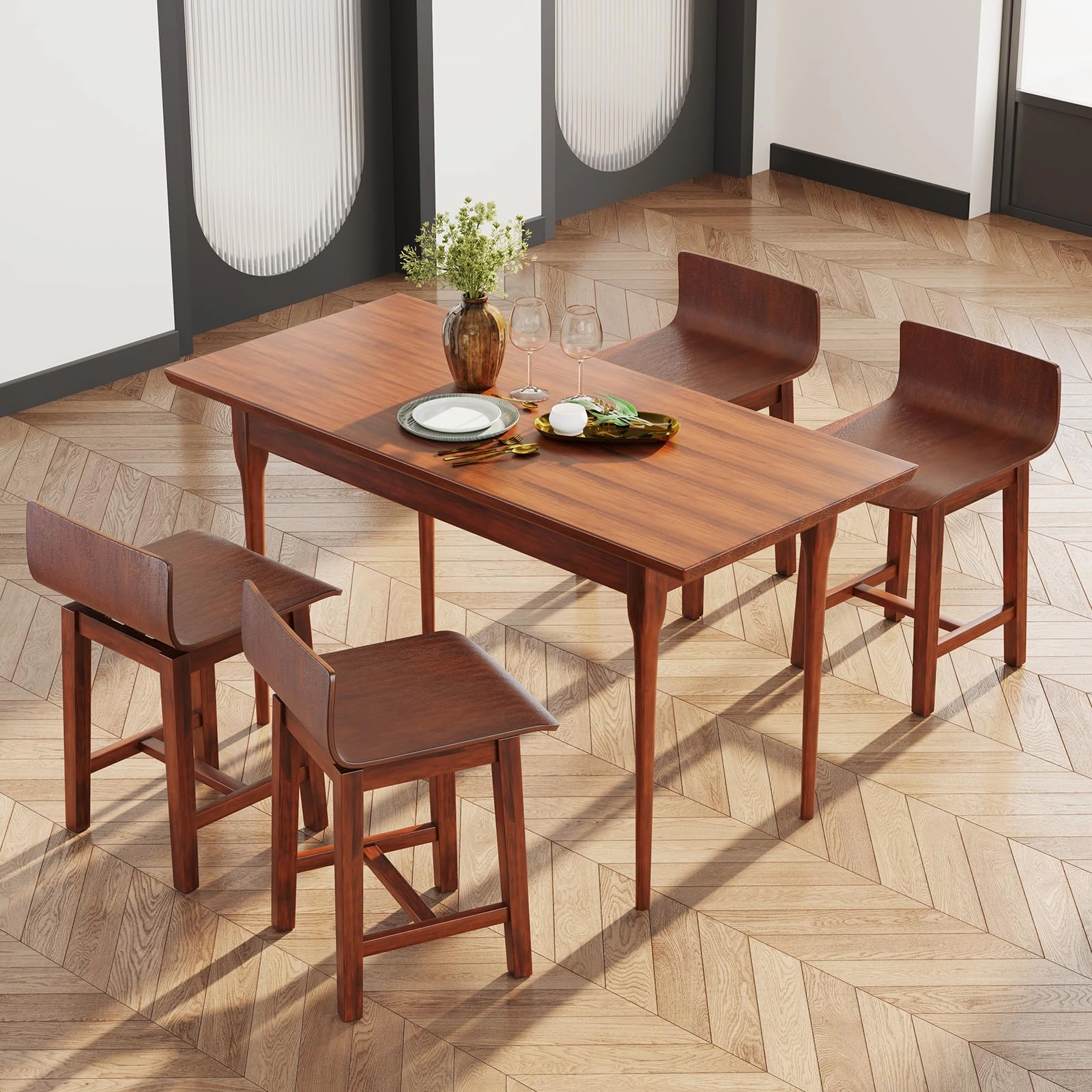 Giantex 19" Swivel Dining Chairs Set of 2/4