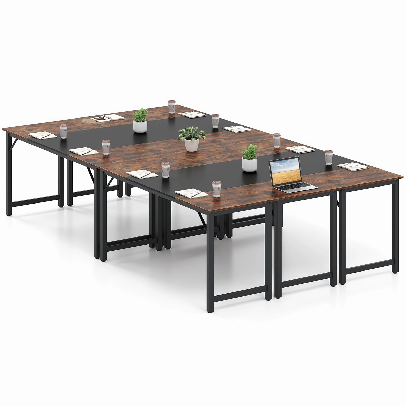 Giantex 1/2/4/6 PCS 63" x 24" Rectangular Large Meeting Room Desk