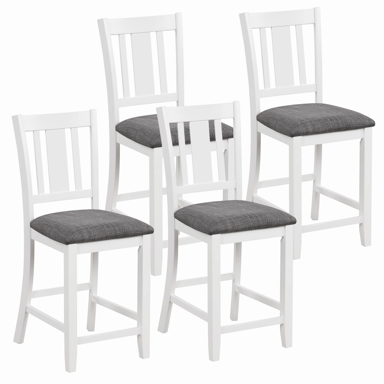 Giantex 24 Inch Modern Counter Height Stools with Footrest