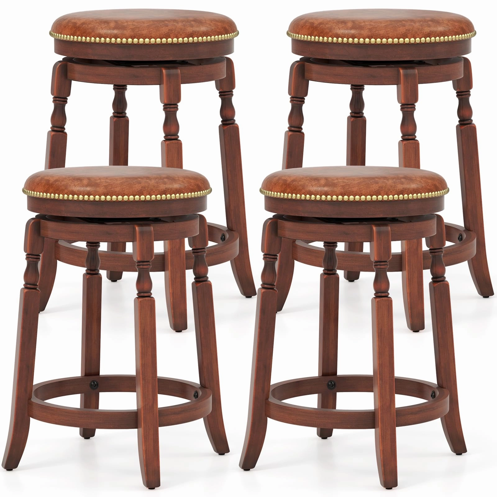 Giantex 24" /29.5" Swivel Bar Stools