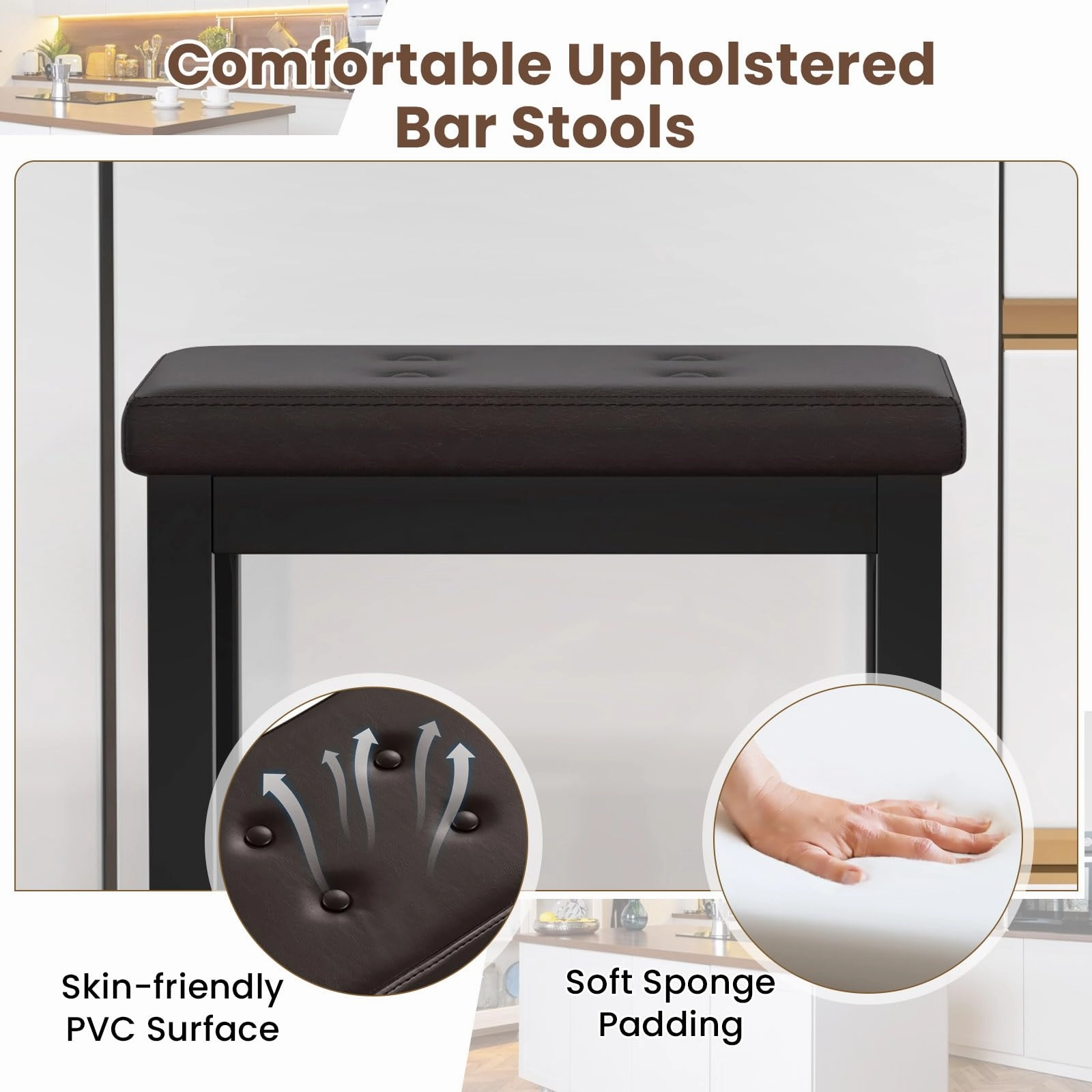 Giantex 24" Bar Stools Set