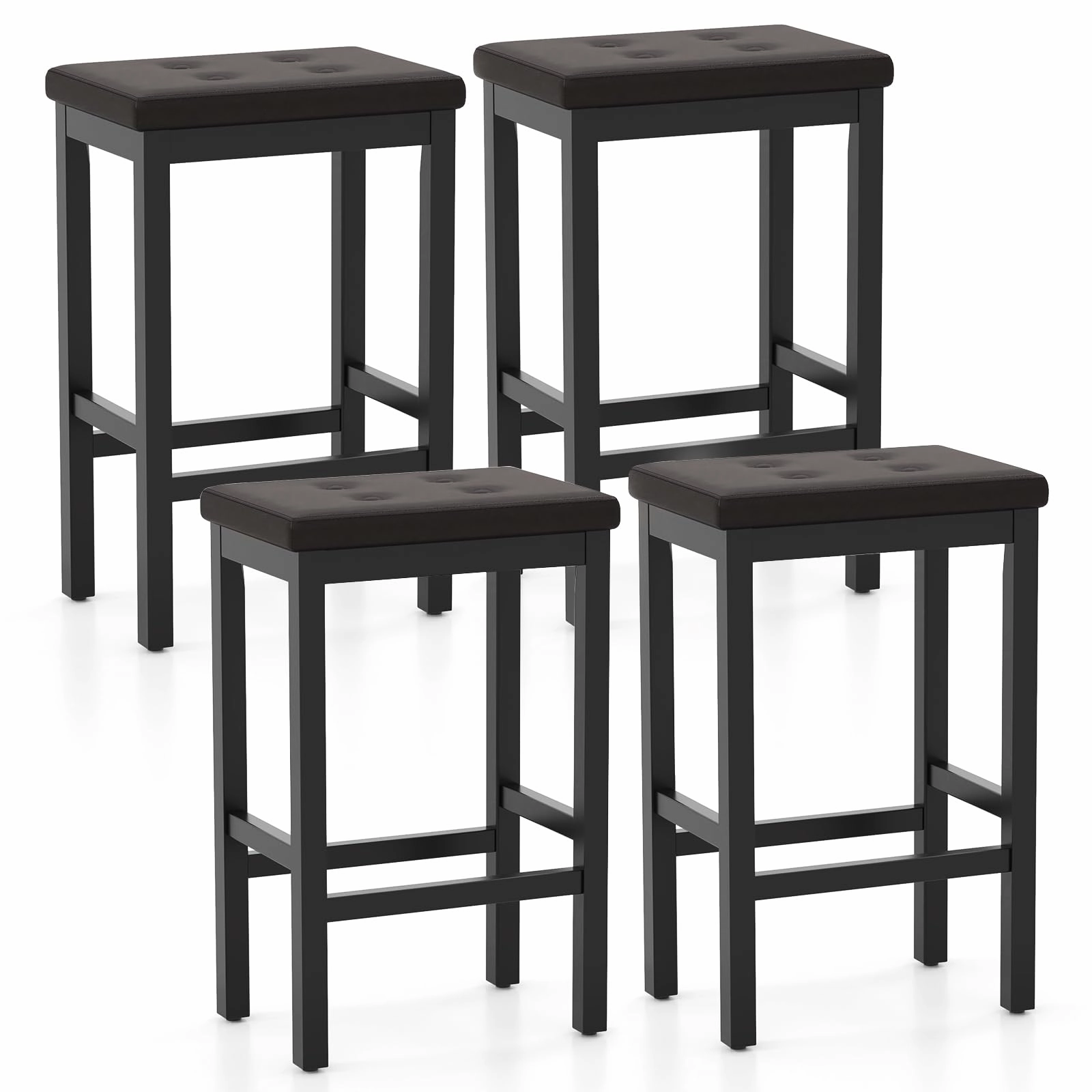 Giantex 24" Bar Stools Set kitchen towel, placemats