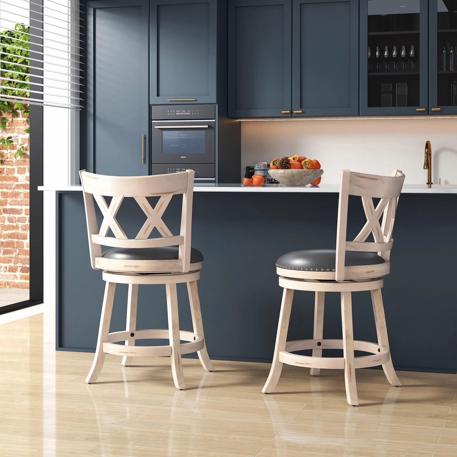 Giantex 25.5" Bar Stools Set