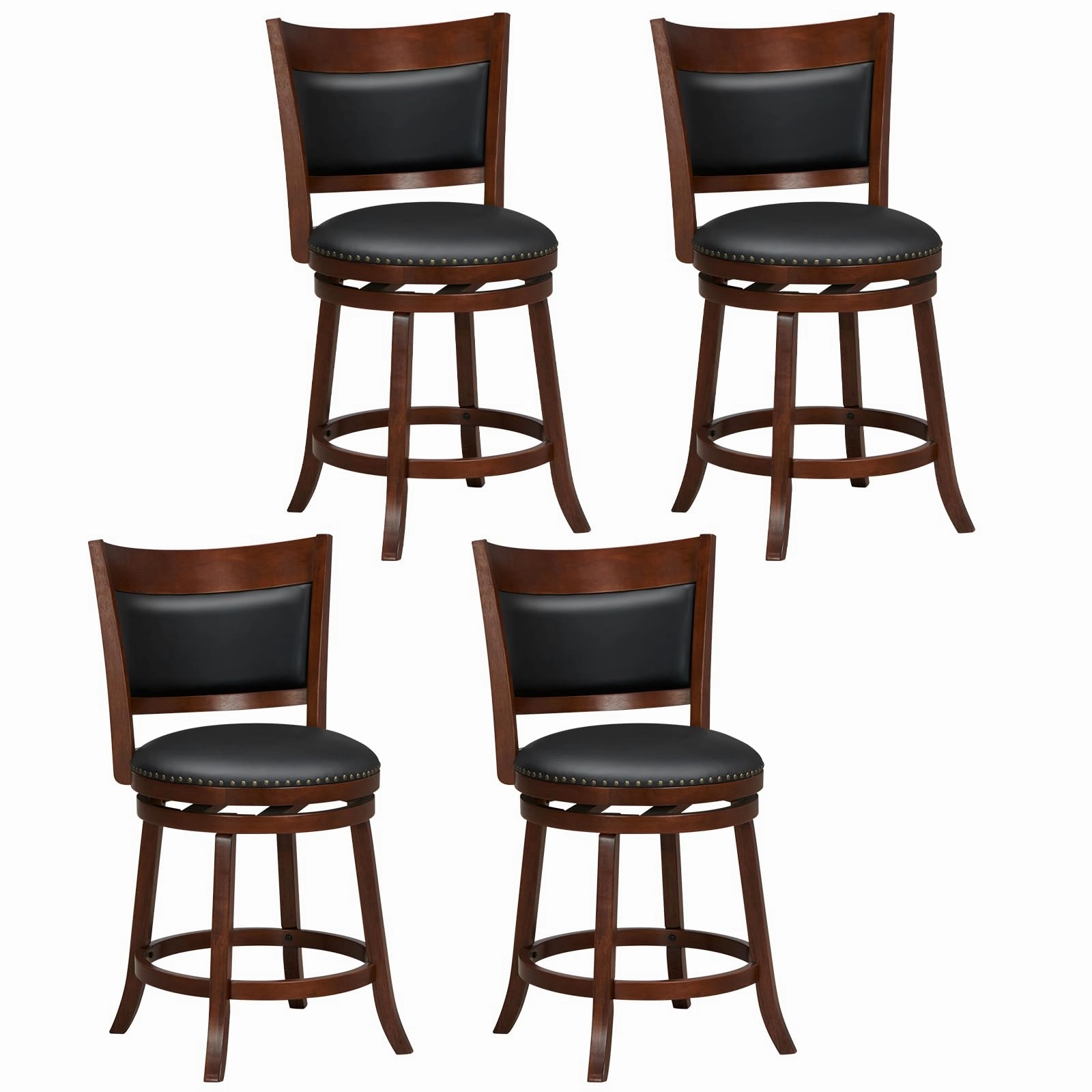 Giantex 25" Bar Stools Set of 4 kitchen towel, placemats