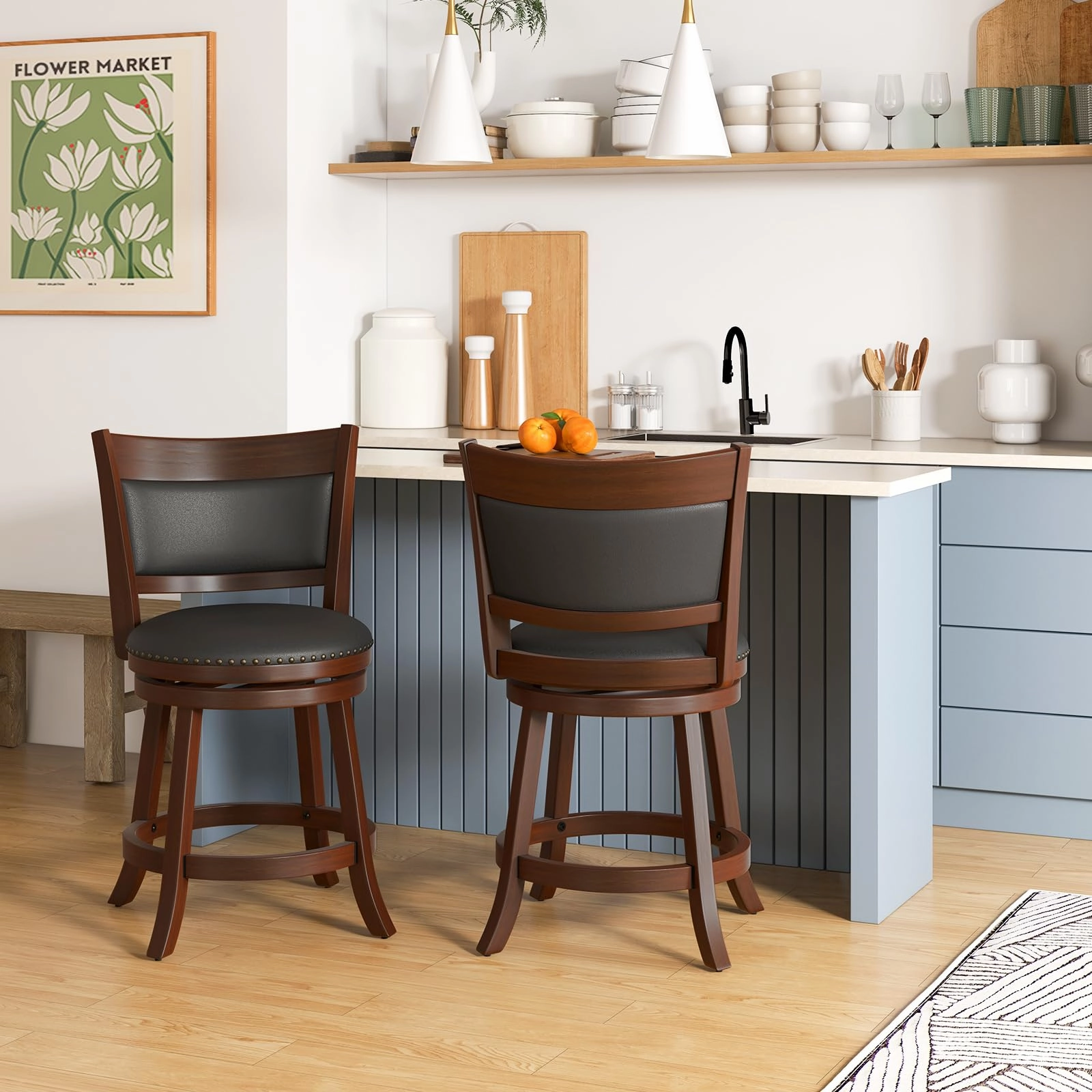 Giantex 25" Bar Stools Set of 4