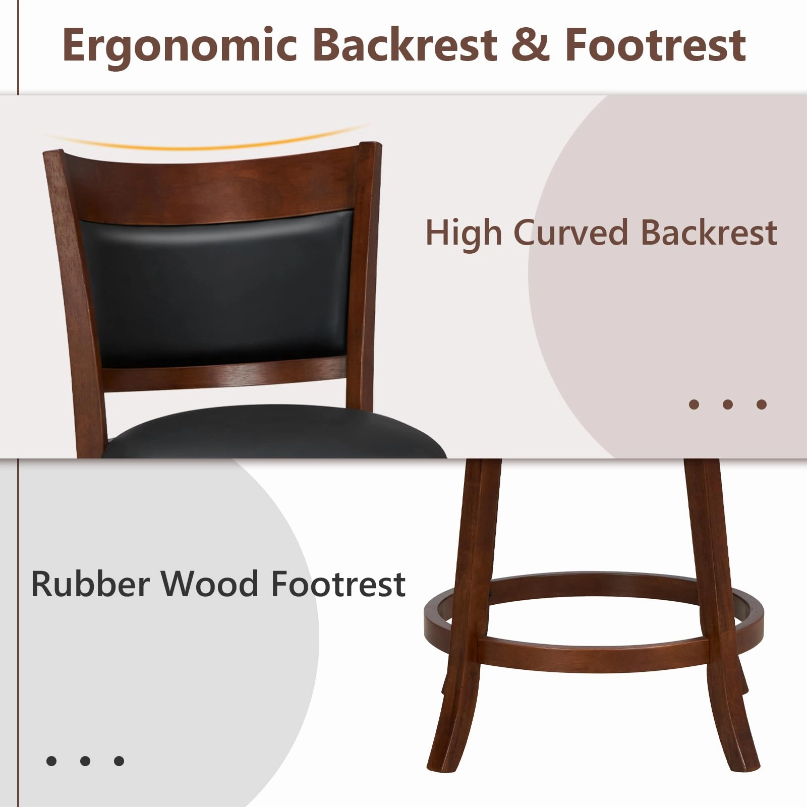 Giantex 25" Bar Stools Set of 4