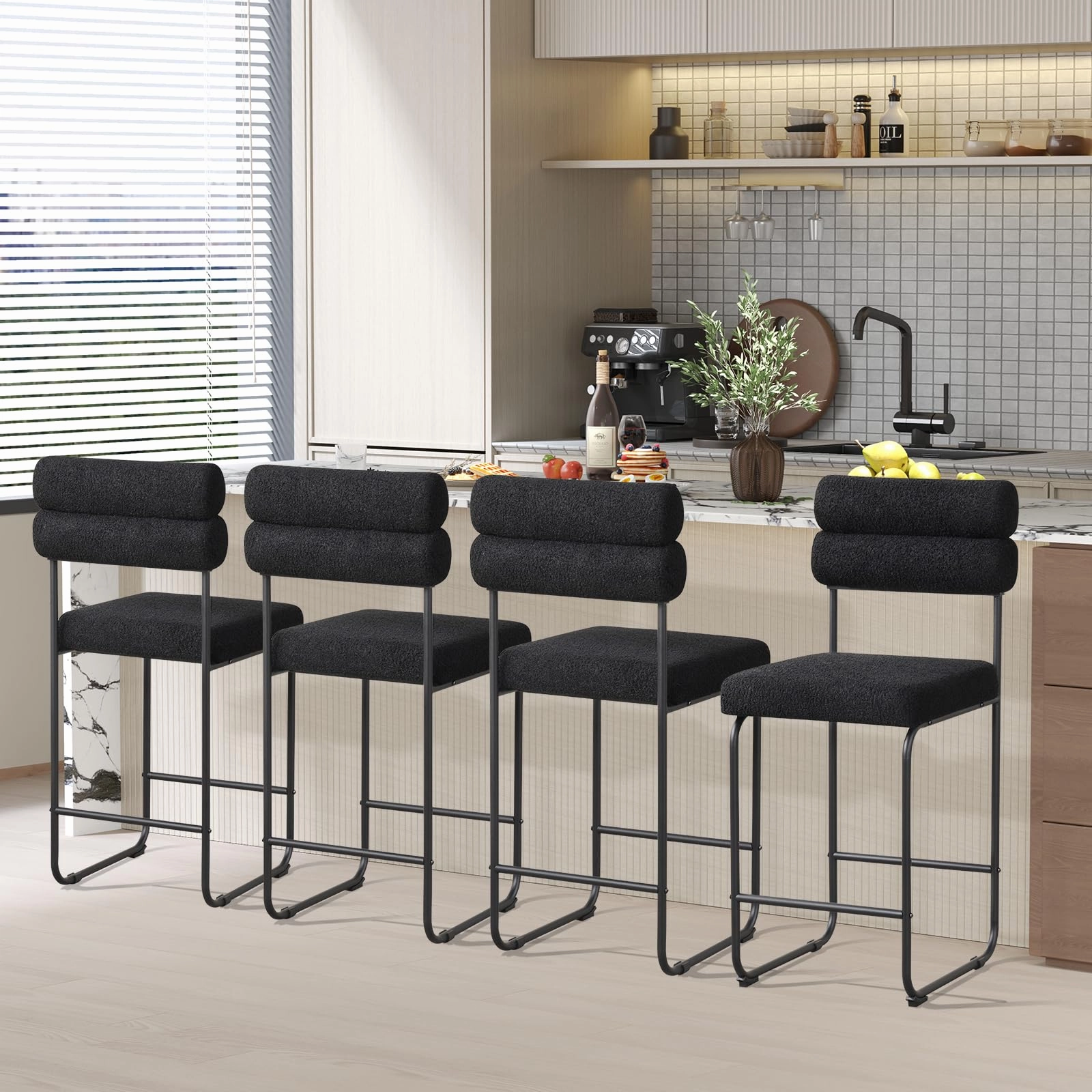 Giantex 26" Counter Height Bar Stools Set of 2/4