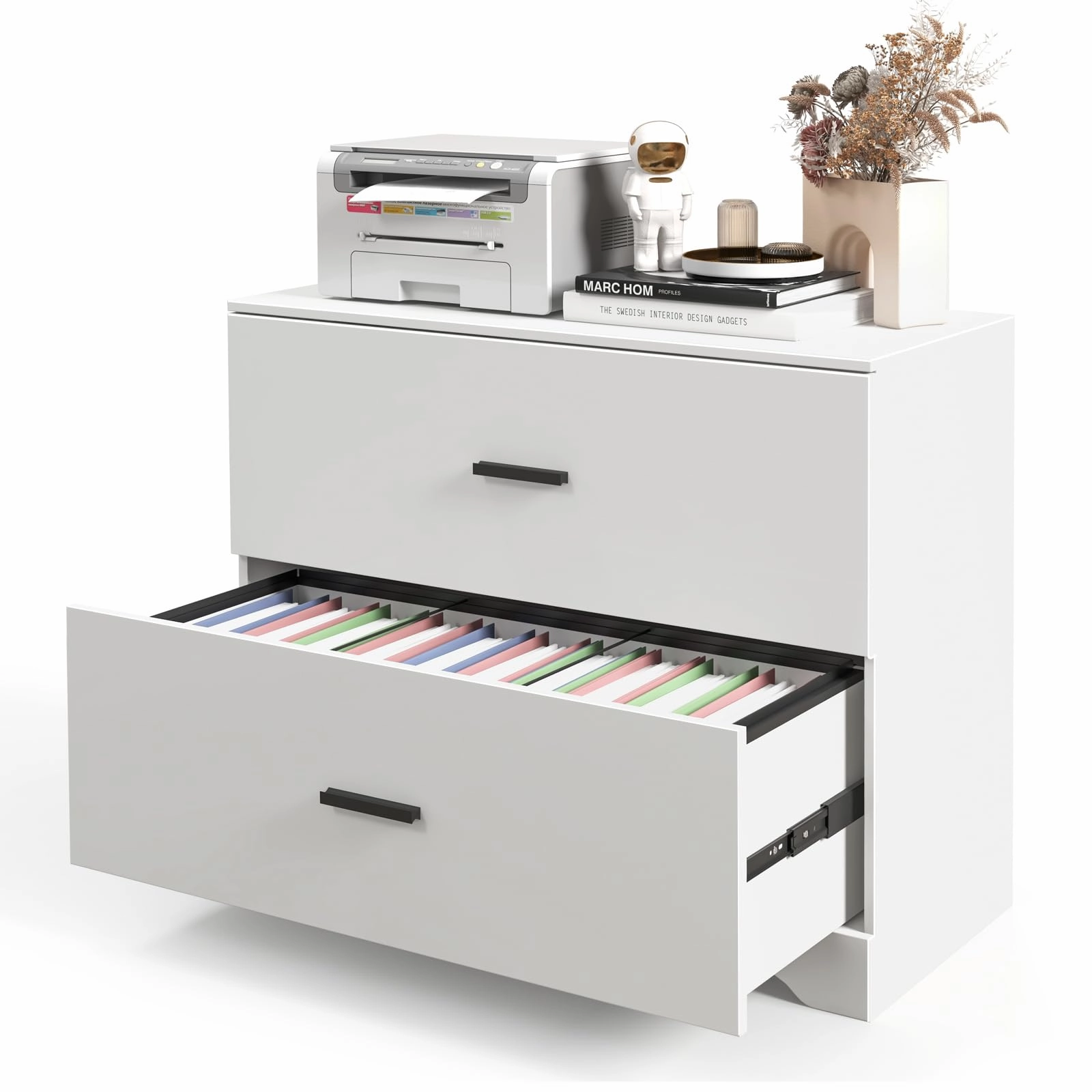 Giantex 2-Drawer Lateral File Cabinet Printer Stand