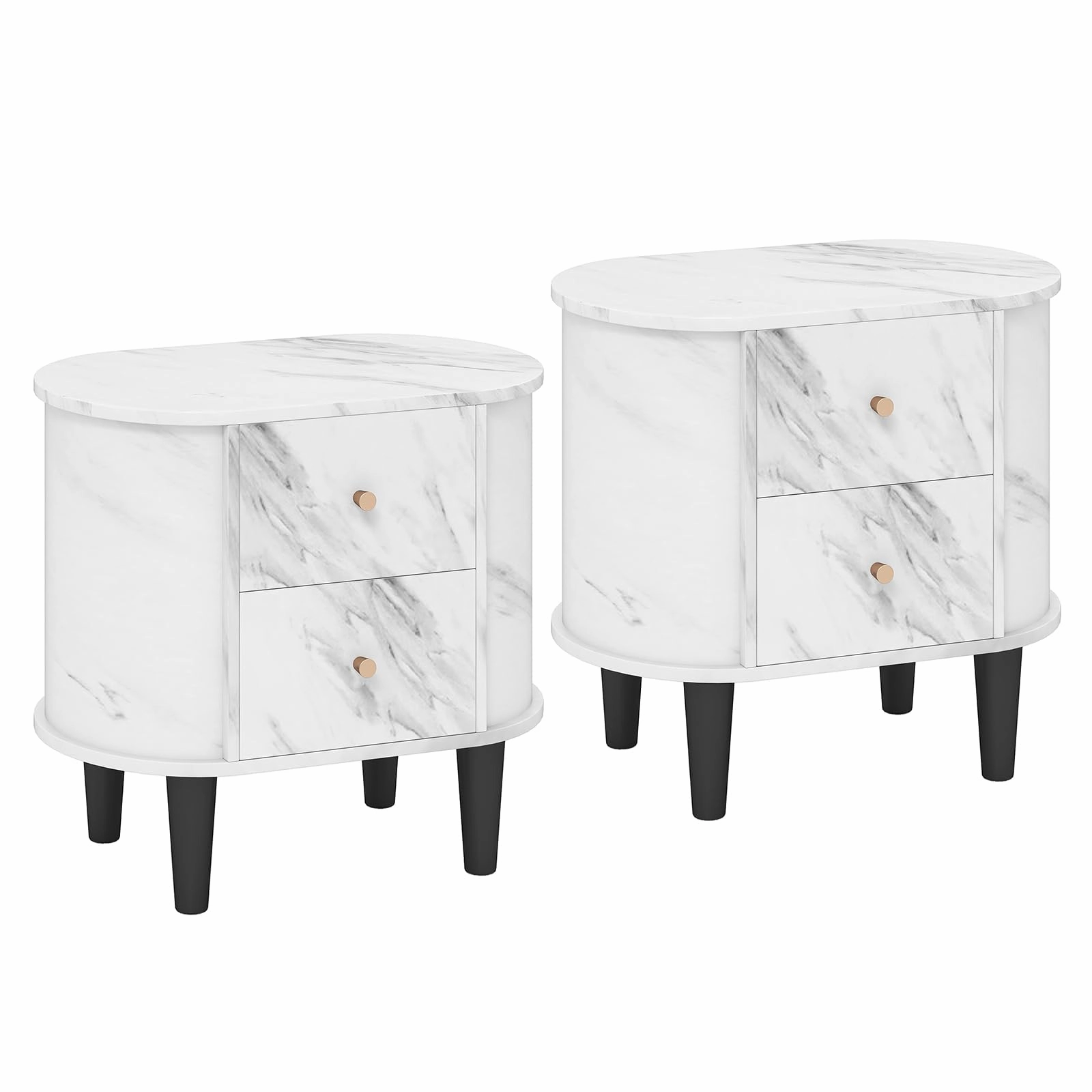 Giantex 2-Drawer Nightstand Set of 1/2
