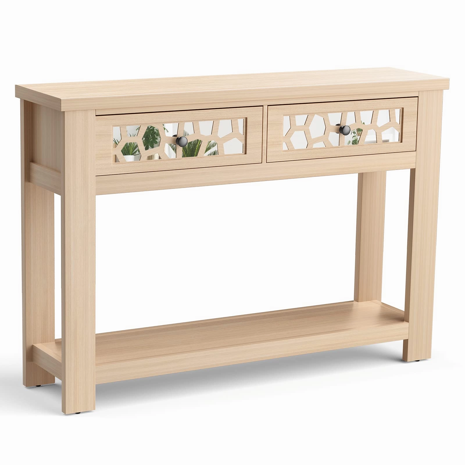 Giantex 2-Tier Console Table with Drawers