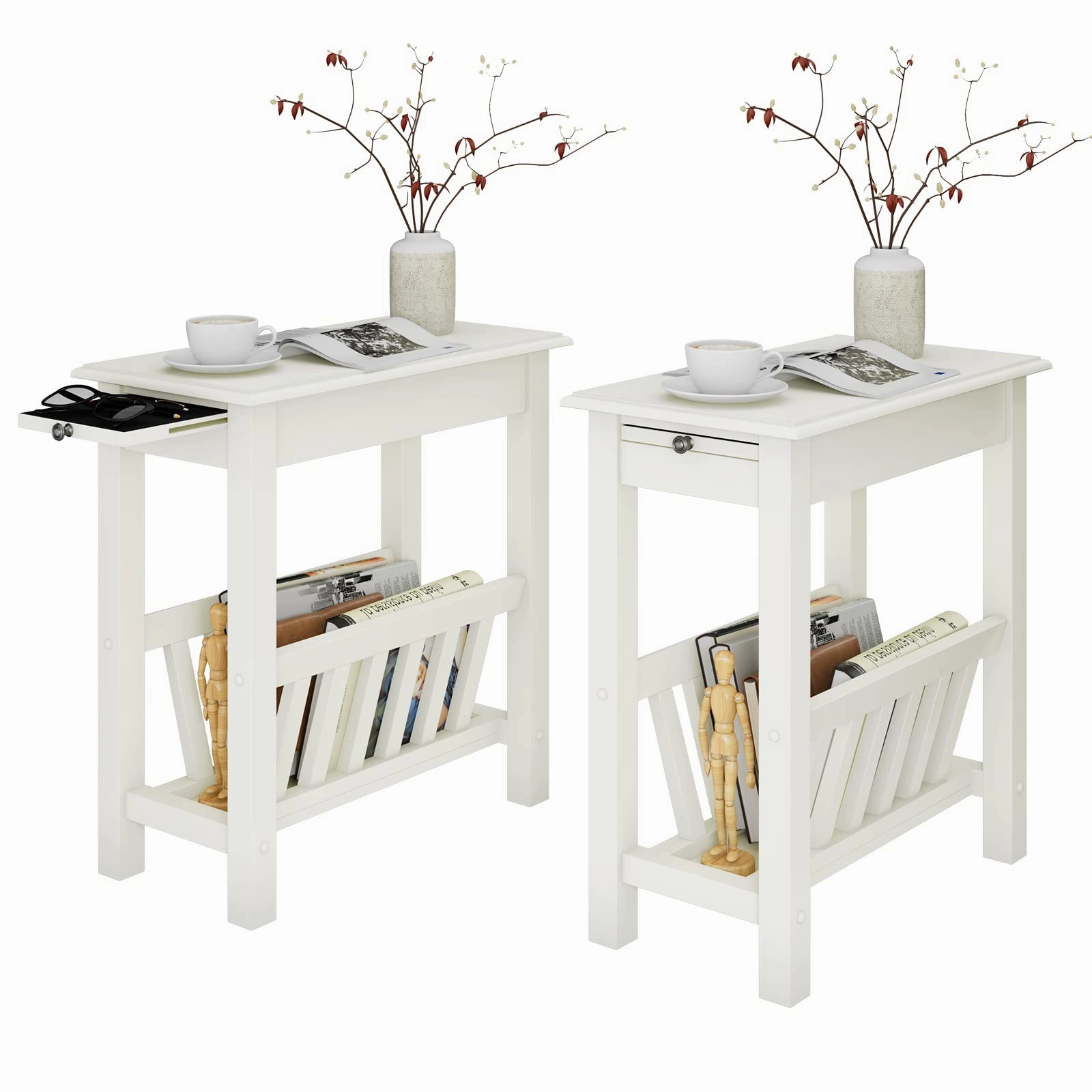 Giantex 2-Tier Narrow End Table