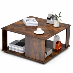 Giantex 32 Square Coffee Table console table, hallway table
