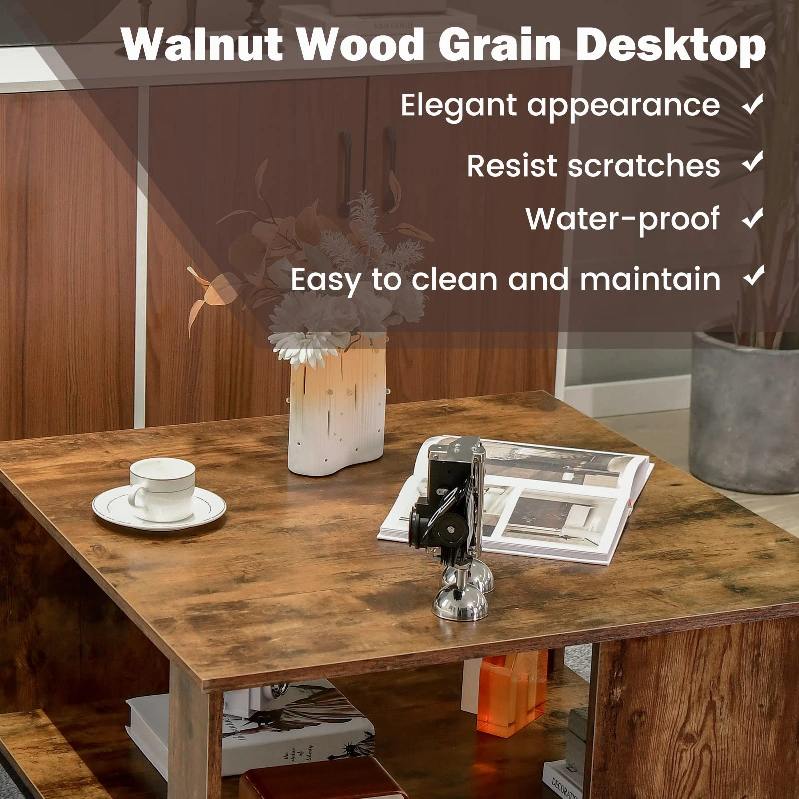 Giantex 32 Square Coffee Table